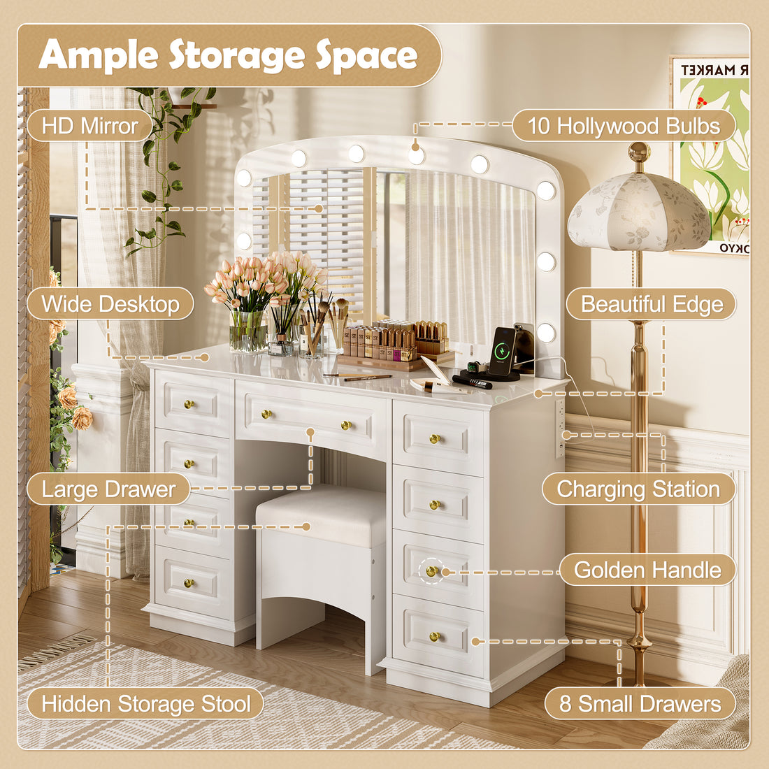 Hidden Storage Stool