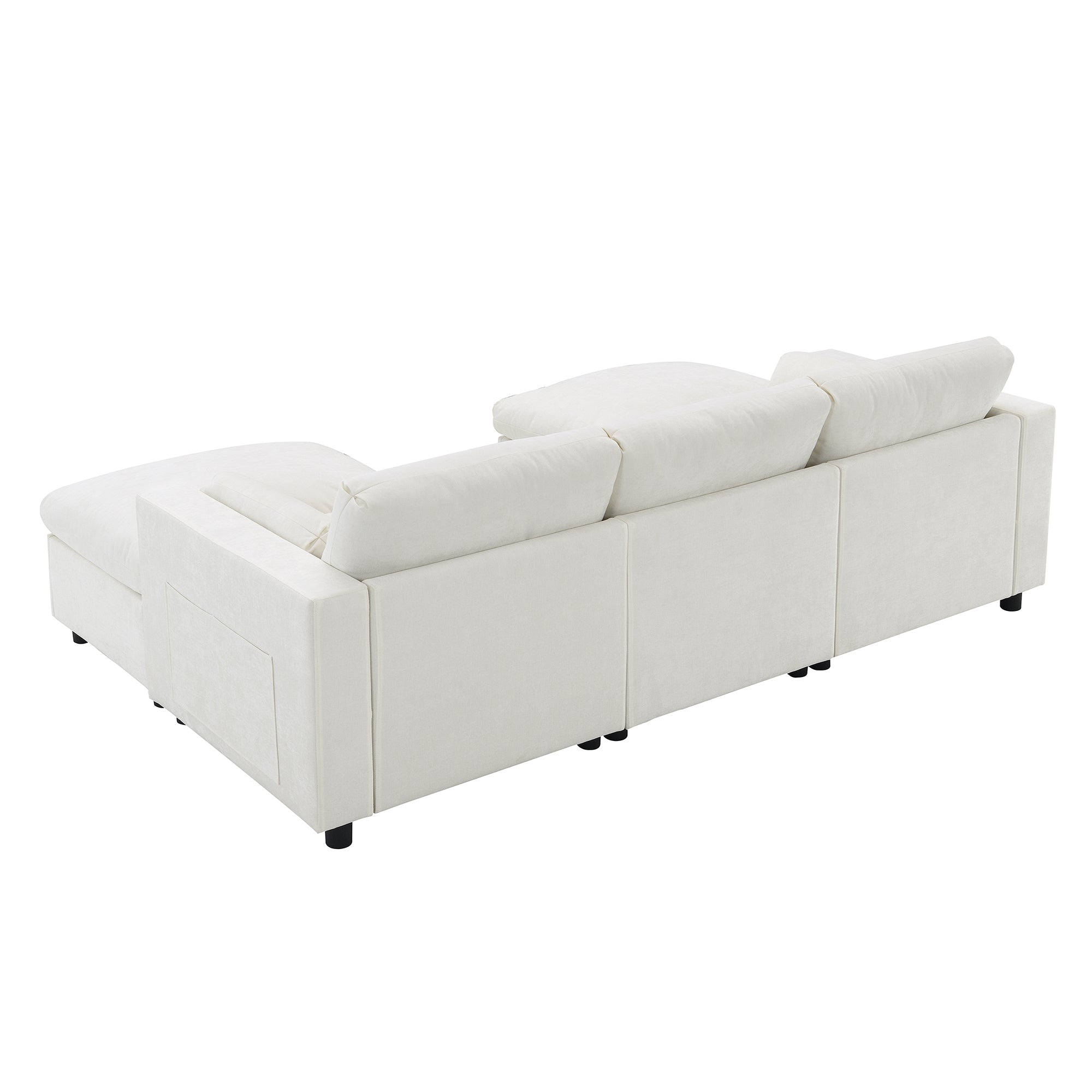 Madison U-Shaped Modular Sectional Sofa with Ottomans