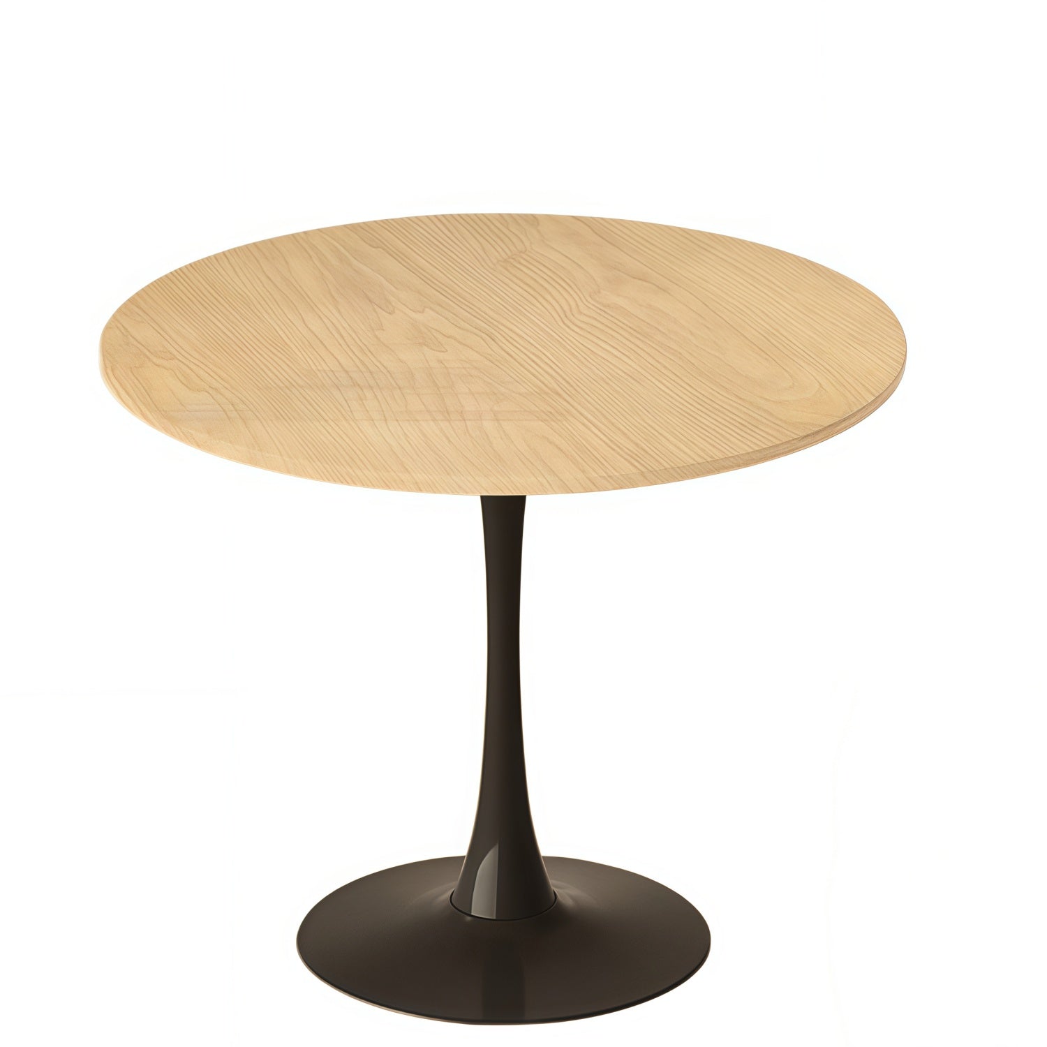 Homy Casa Luna 24" Mid Century Modern Round Dining Table with MDF Top and Steel Base