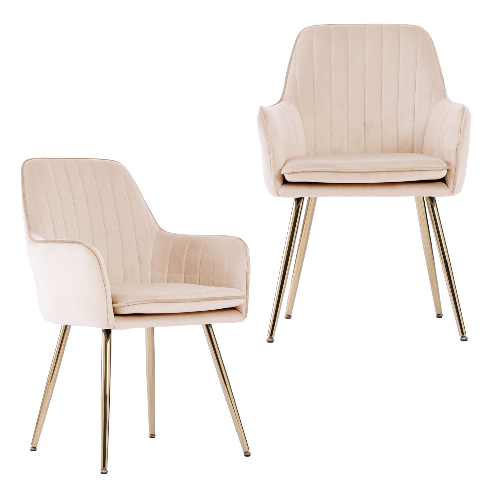 Geneva Velvet Upholstered Dining Chair Set of 2