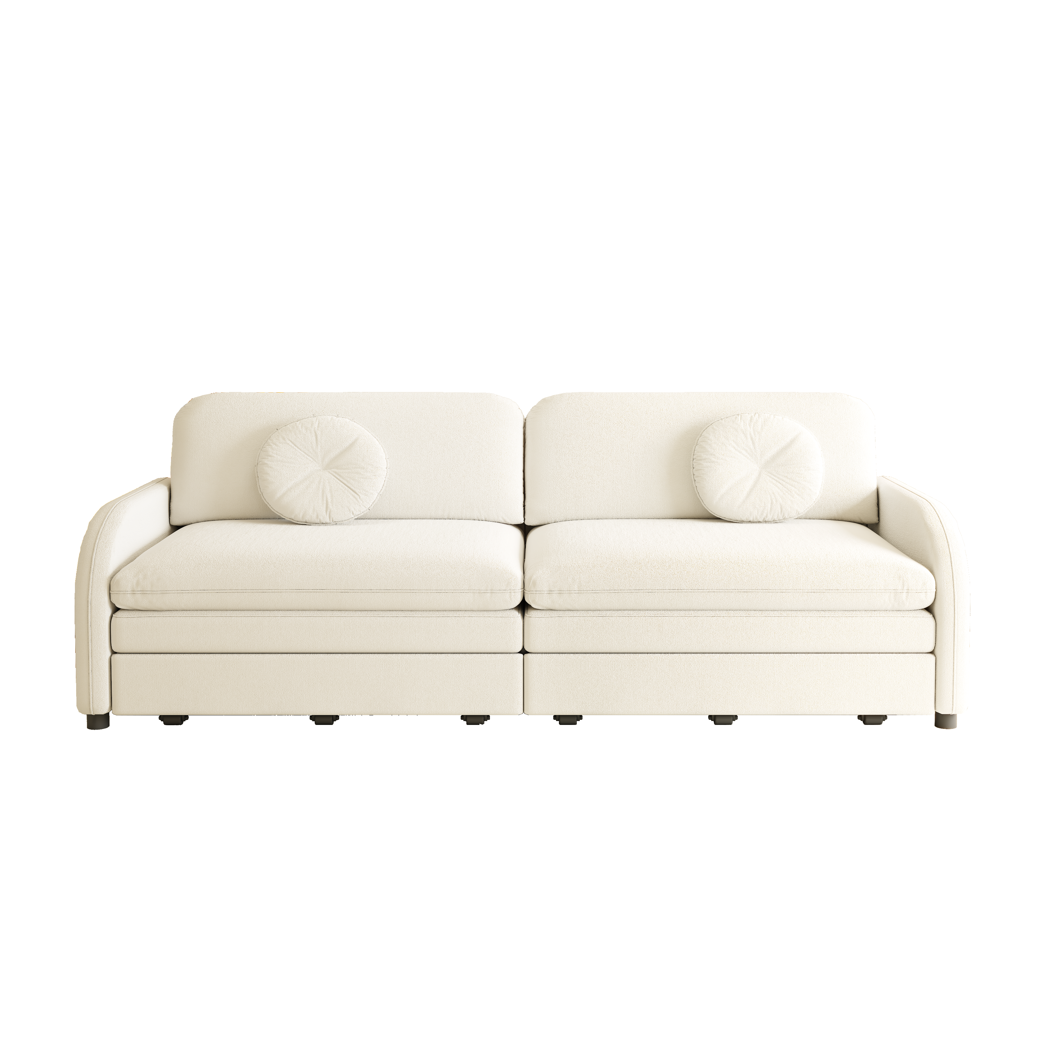 Layton 81" Upholstered Pull-Out Sleeper Sofa with Side Pocket and USB Port