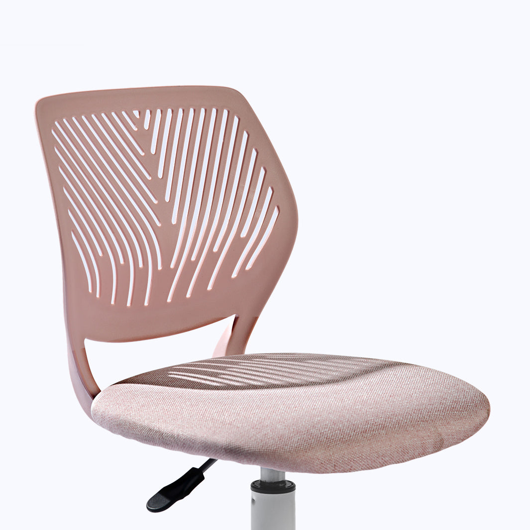 Homy Casa Carnation Morandi Pink Fabric Desk Chair