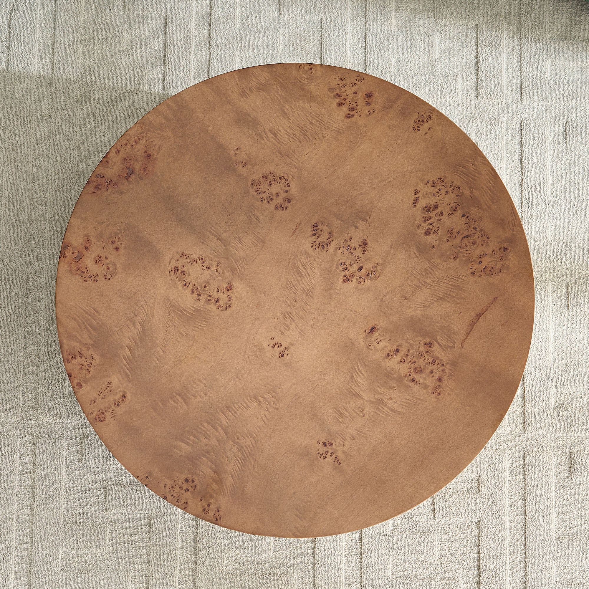 Orleans 31.5" Round Wood Coffee Table with Pedestal Base