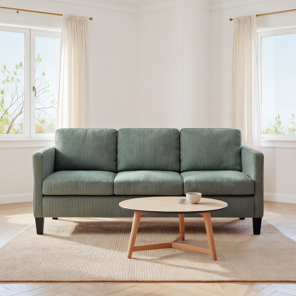 Marina 67" Modern Cashmere L-Shaped Multifunctional Sofa