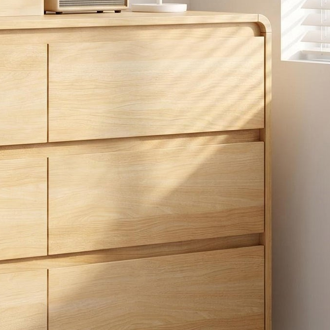Elodie 47" Modern 6-Drawer Rounded Corner Wood Dresser
