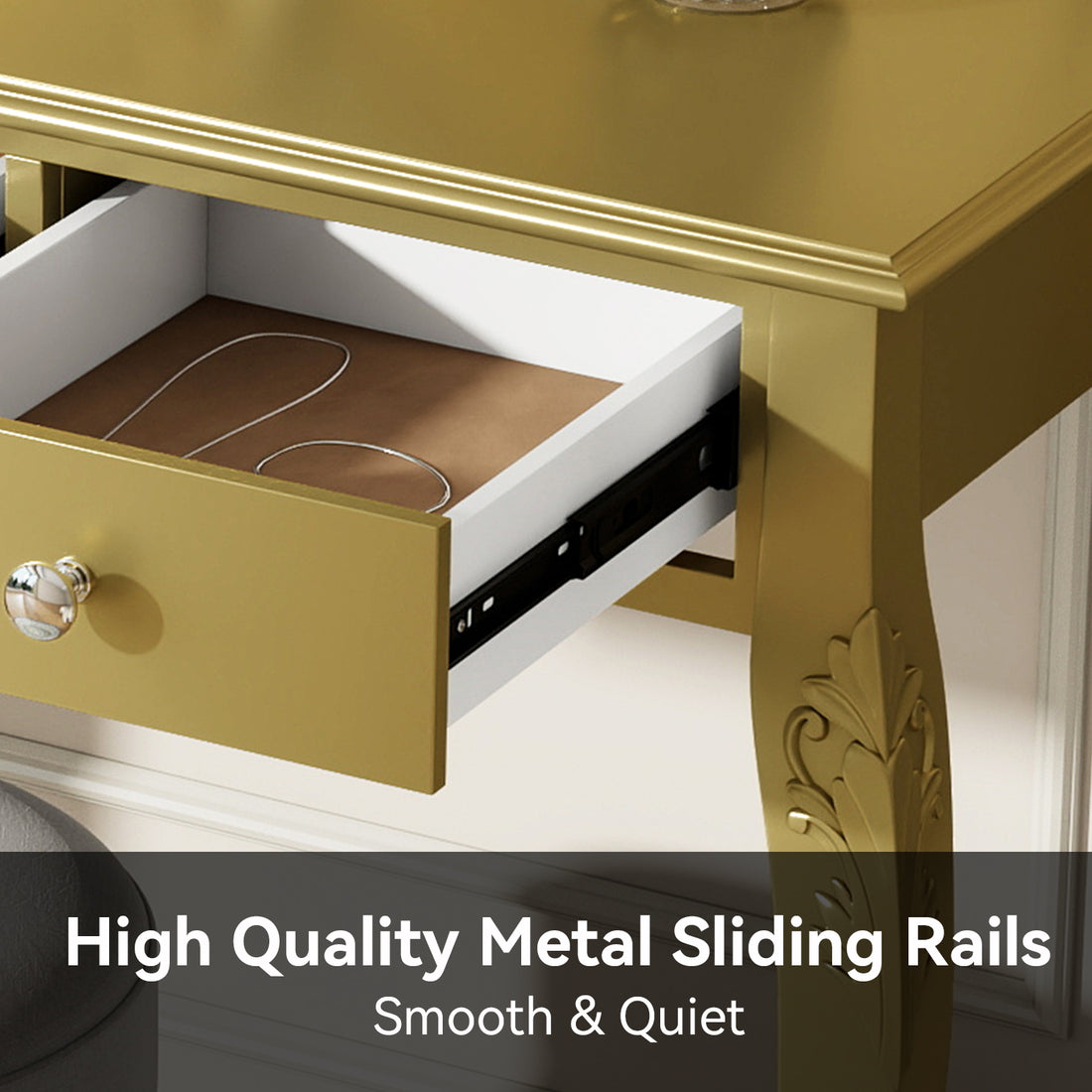 Quiet, Smooth Drawers