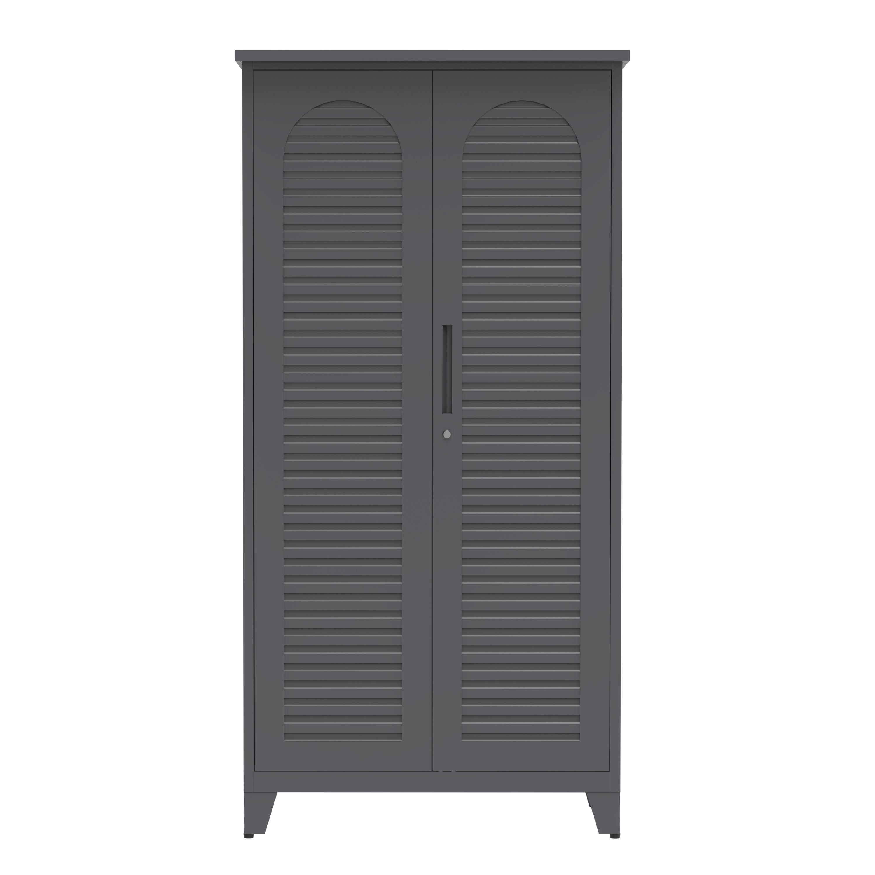 Linz 73" Lockable Metal Storage Cabinet with Adjustable Shelves