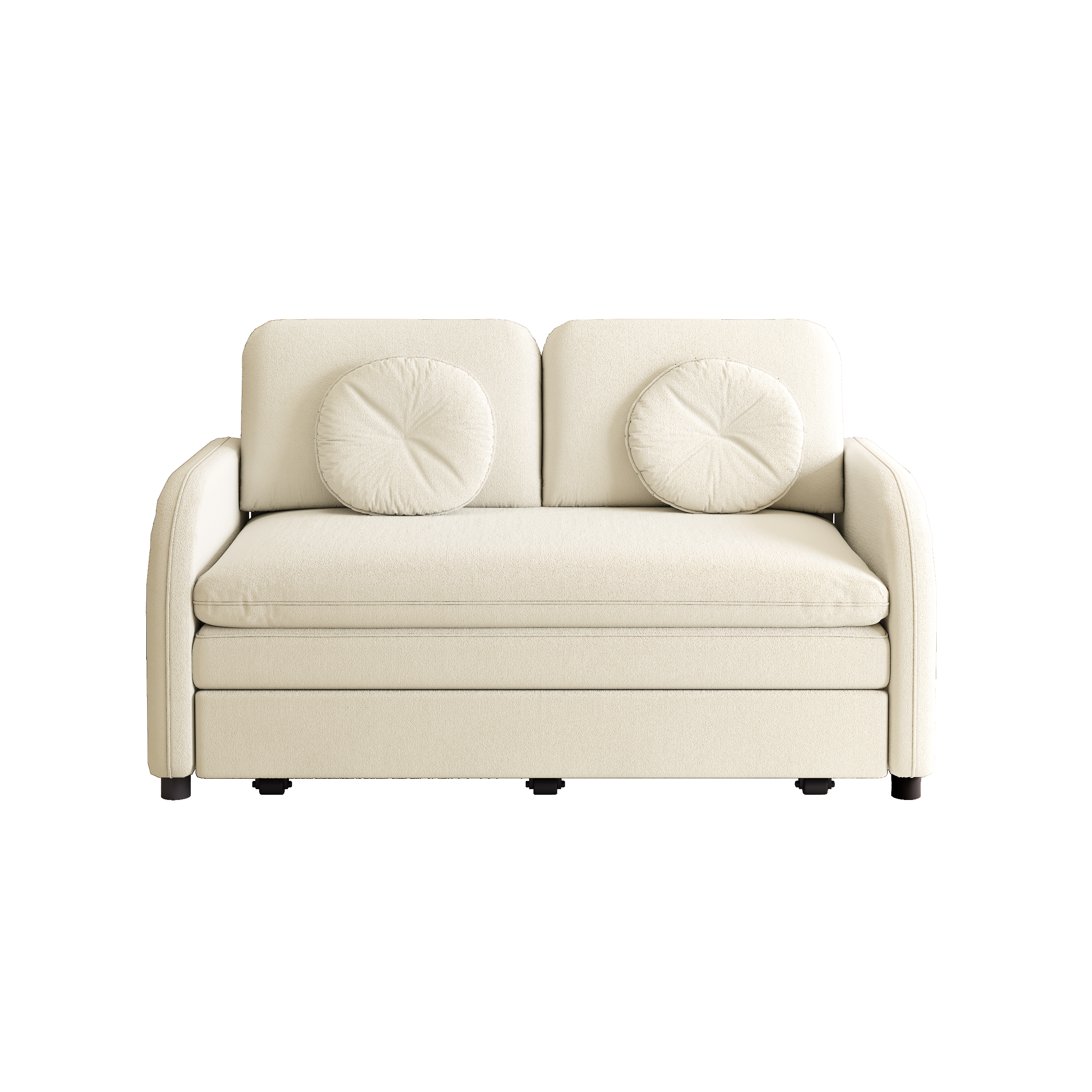 Layton 52" Upholstered Pull-Out Sleeper Sofa with Side Pocket and USB Port