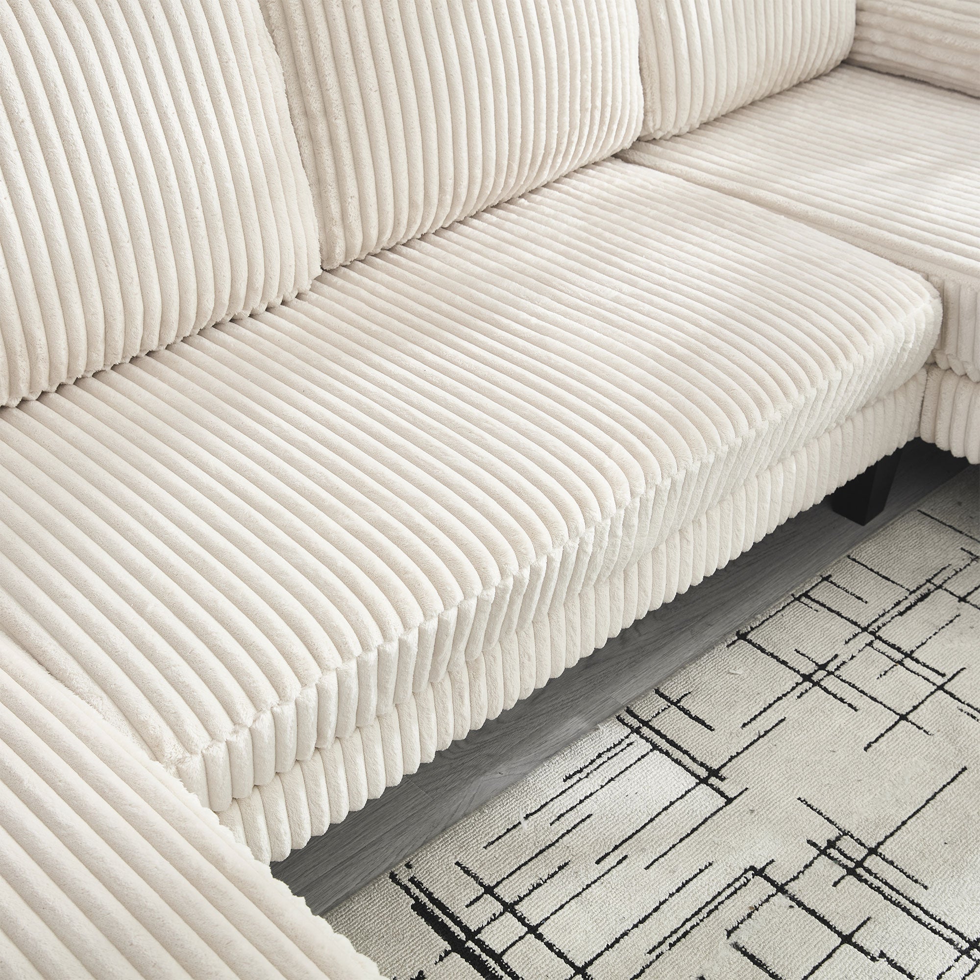 Spokane U-Shaped 4 Seater Sectional Sofa with Double Chaise