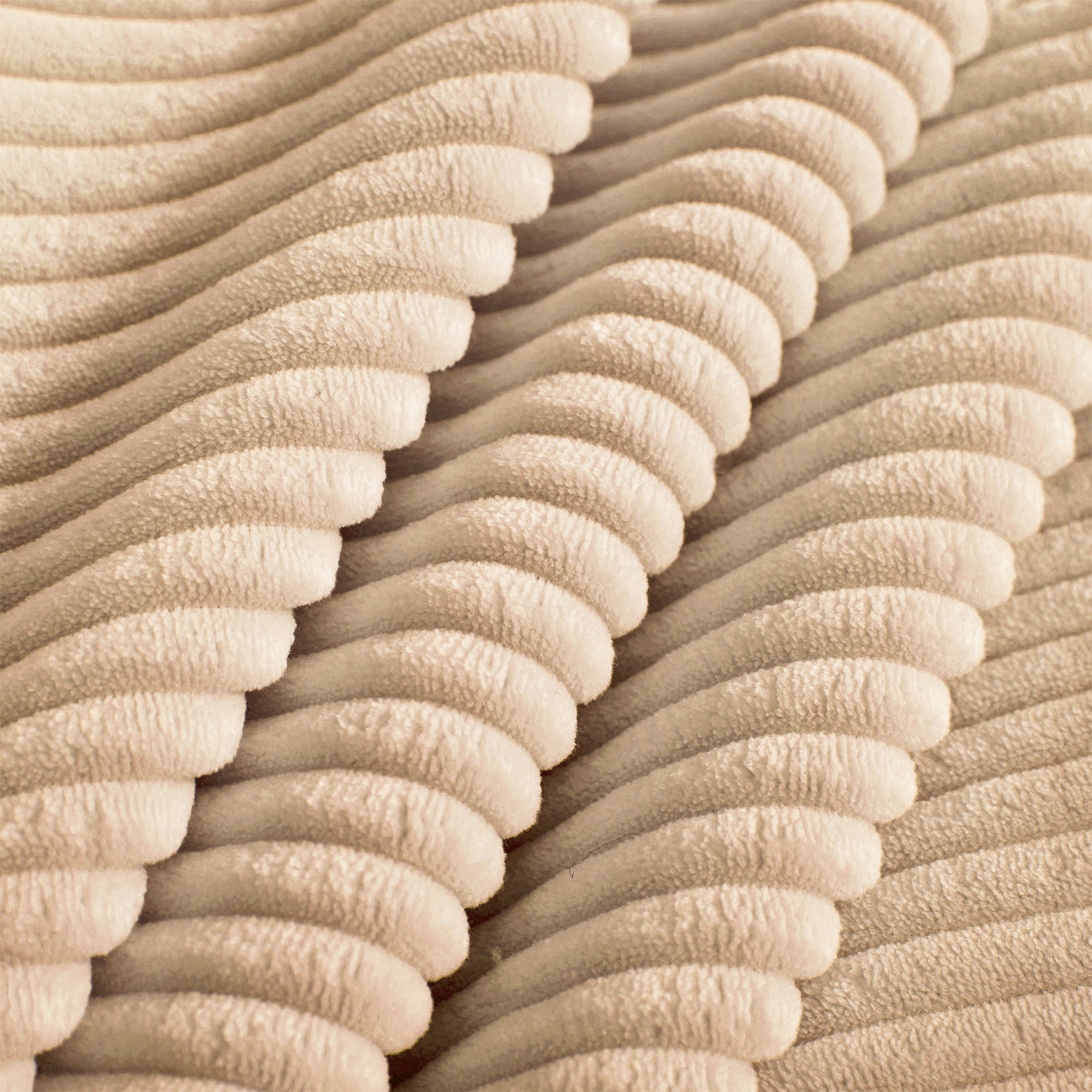 Albany 155" Modular Corduroy Oversized Cloud U-Shaped Sectional Sofa with Ottoman