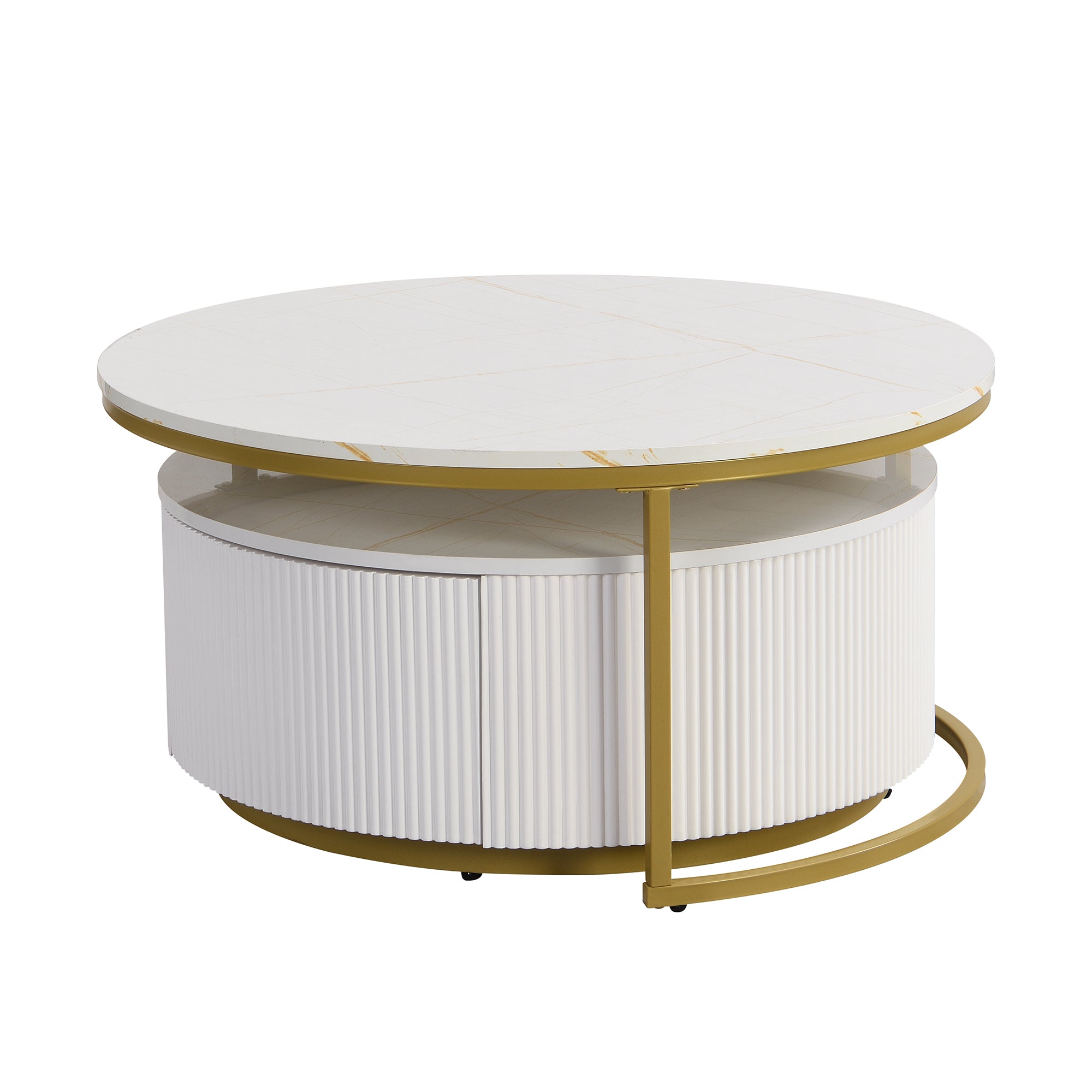 Biarritz Nesting Coffee Table Set with Storage Drawer