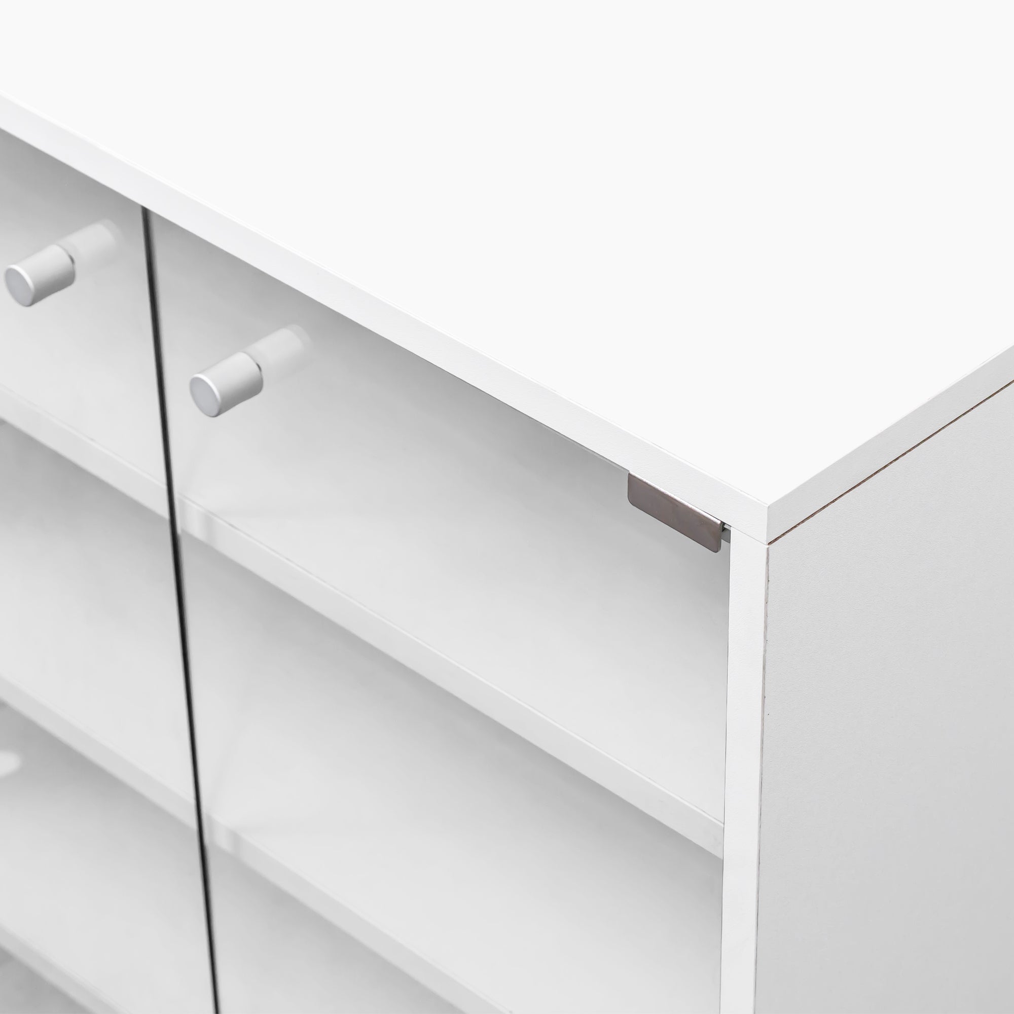 Stoneway 4 Tier Shoe Rack Shoe Cabinet With Glass Doors and LED Light