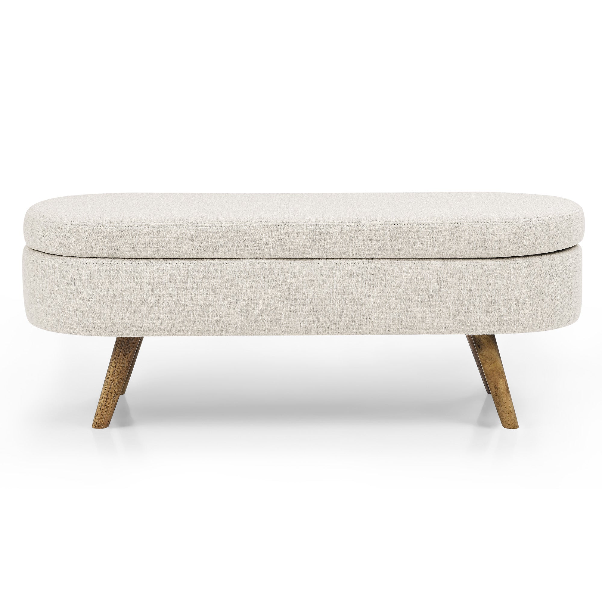 Evora Ottoman Storage Bench, Beige