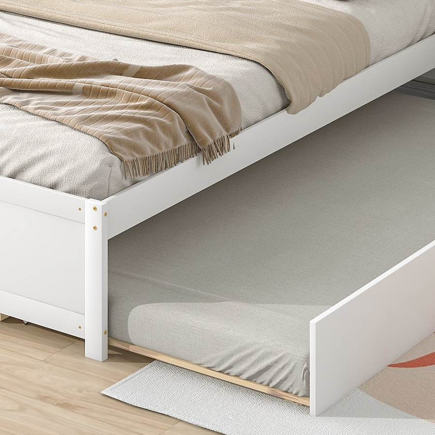 Roskilde Full Size Bed with Bookcase Headboard and Trundle