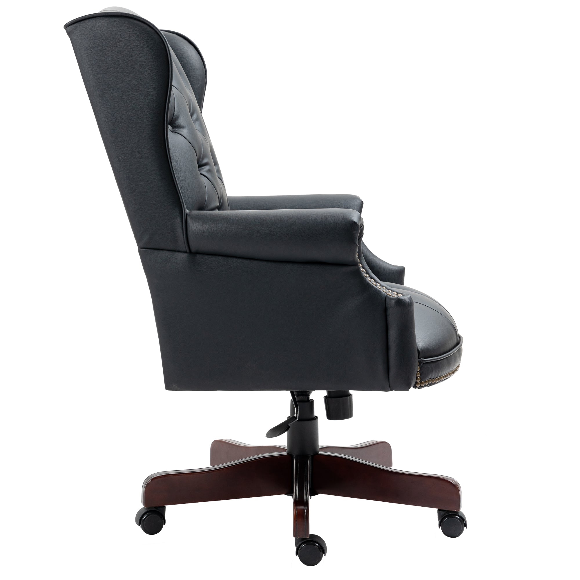 Orin Wingback Executive Office Chair with Tufted Leather