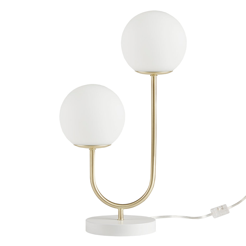 Quartz Dual-Globe Table Lamp
