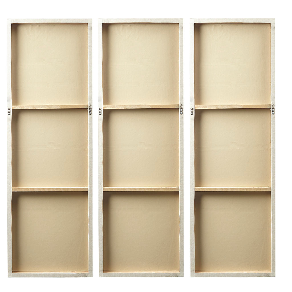 Marigold Sunburst Hand Painted Resin 3 Pieces Wall Art Set