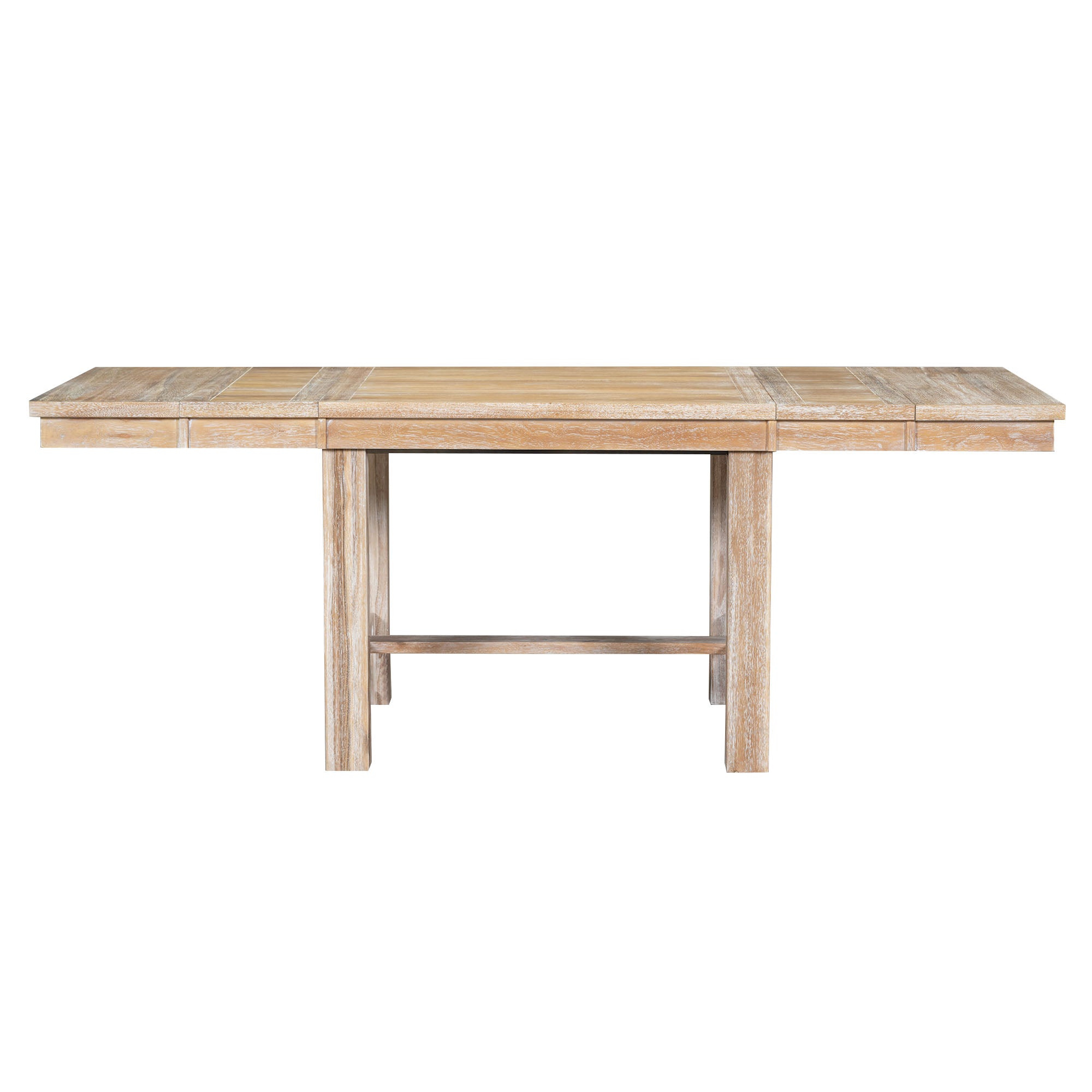 BUNKER 82" Farmhouse Extendable 6 Piece Dining Table Set with Bench and Chairs