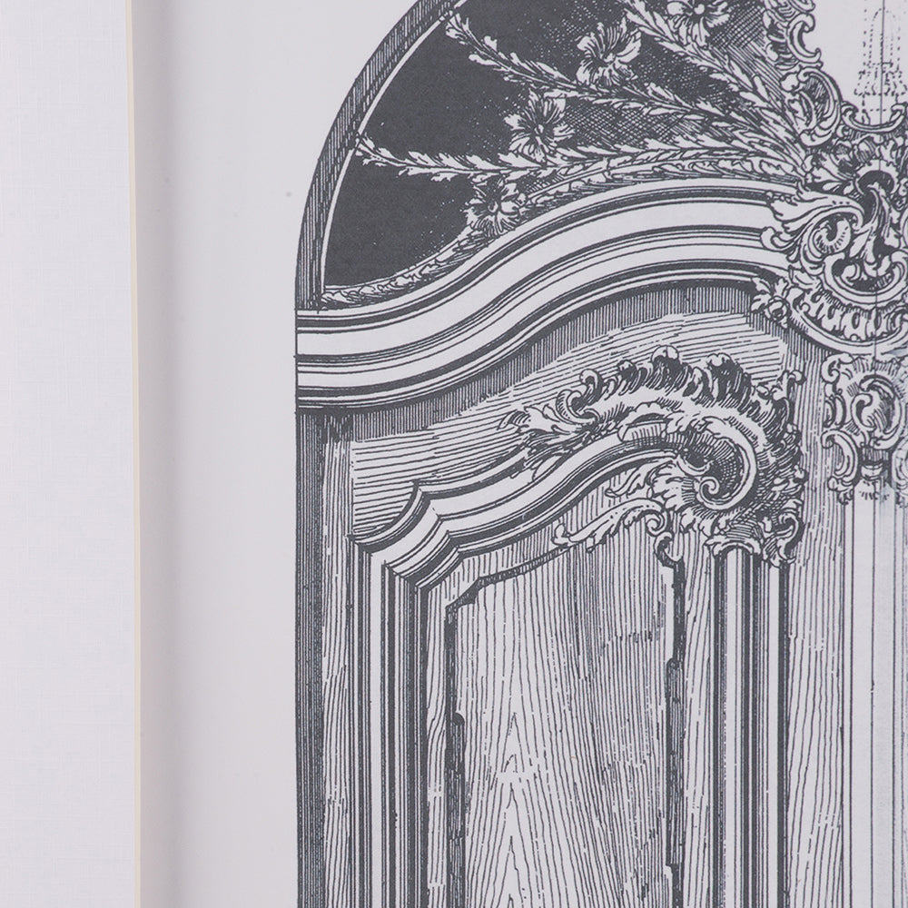 Laurel Architectural Sketch Wall Art Set of 2