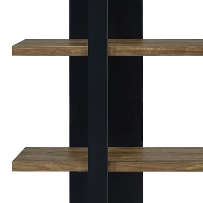 Nomos 71" Modern Bookshelves with 4 Shelves and Plank-Like Frame