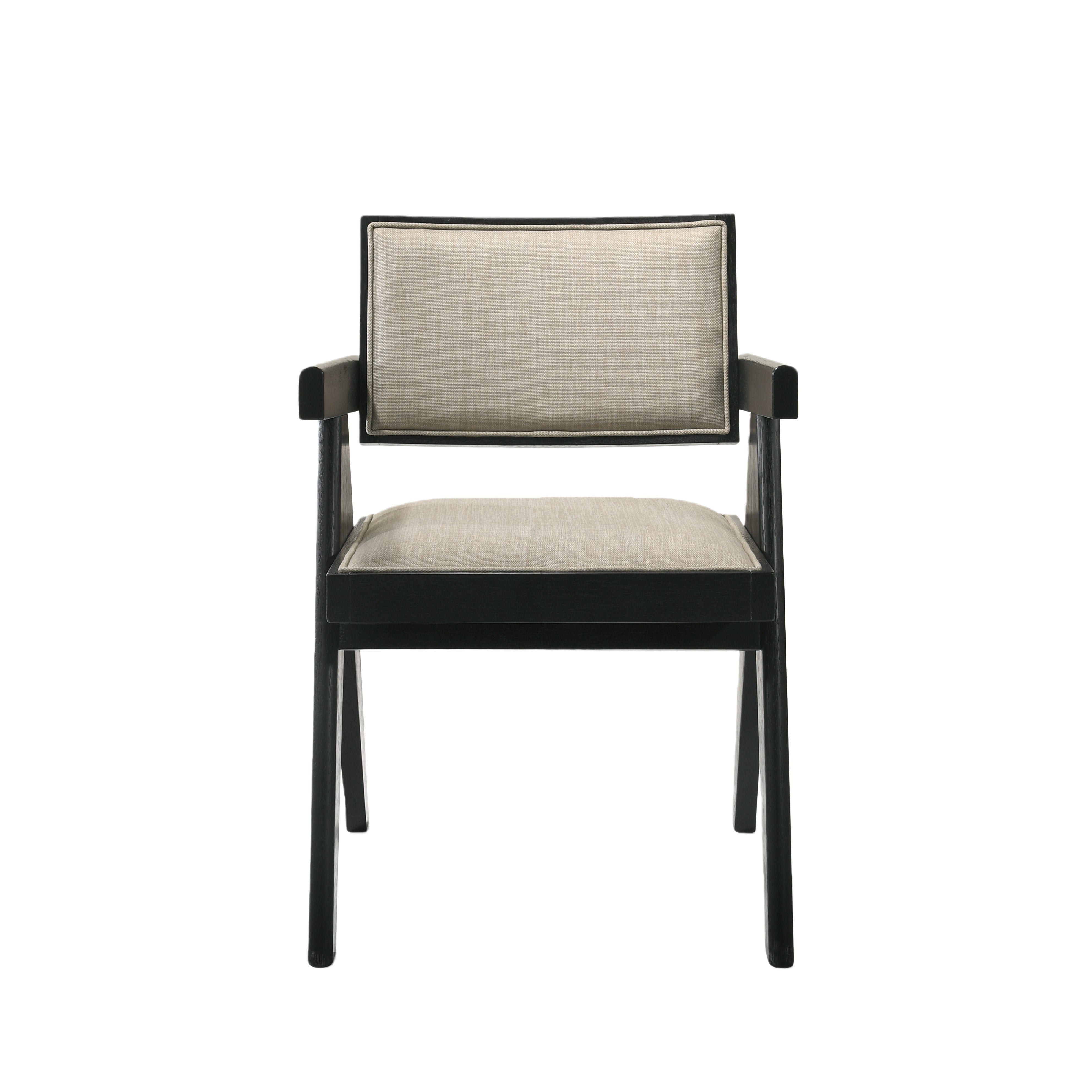 Colmar 3 Piece Modern Black Armchair and Round Side Table Set