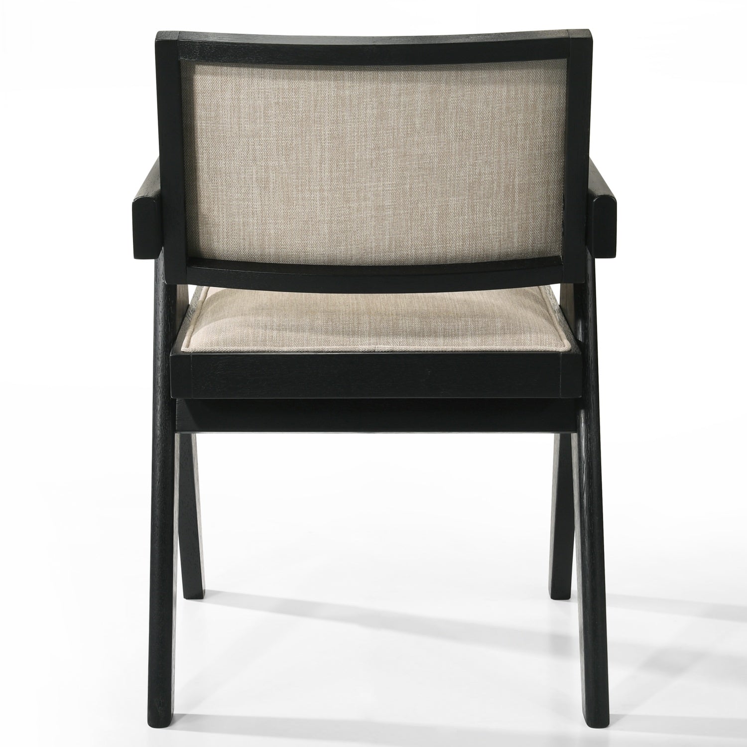 Colmar 3 Piece Modern Black Armchair and Round Side Table Set