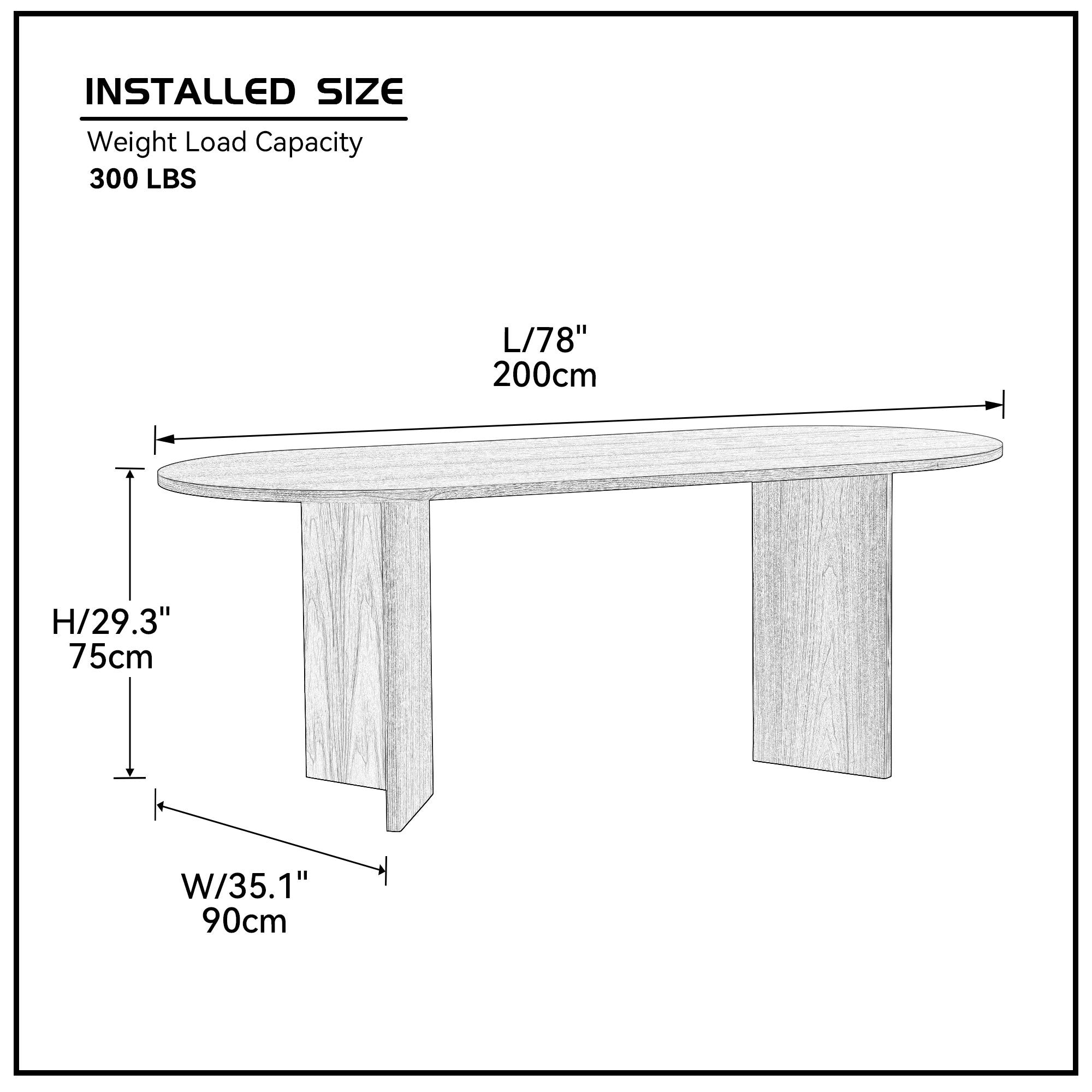 Tiber Wood Oval Dining Table