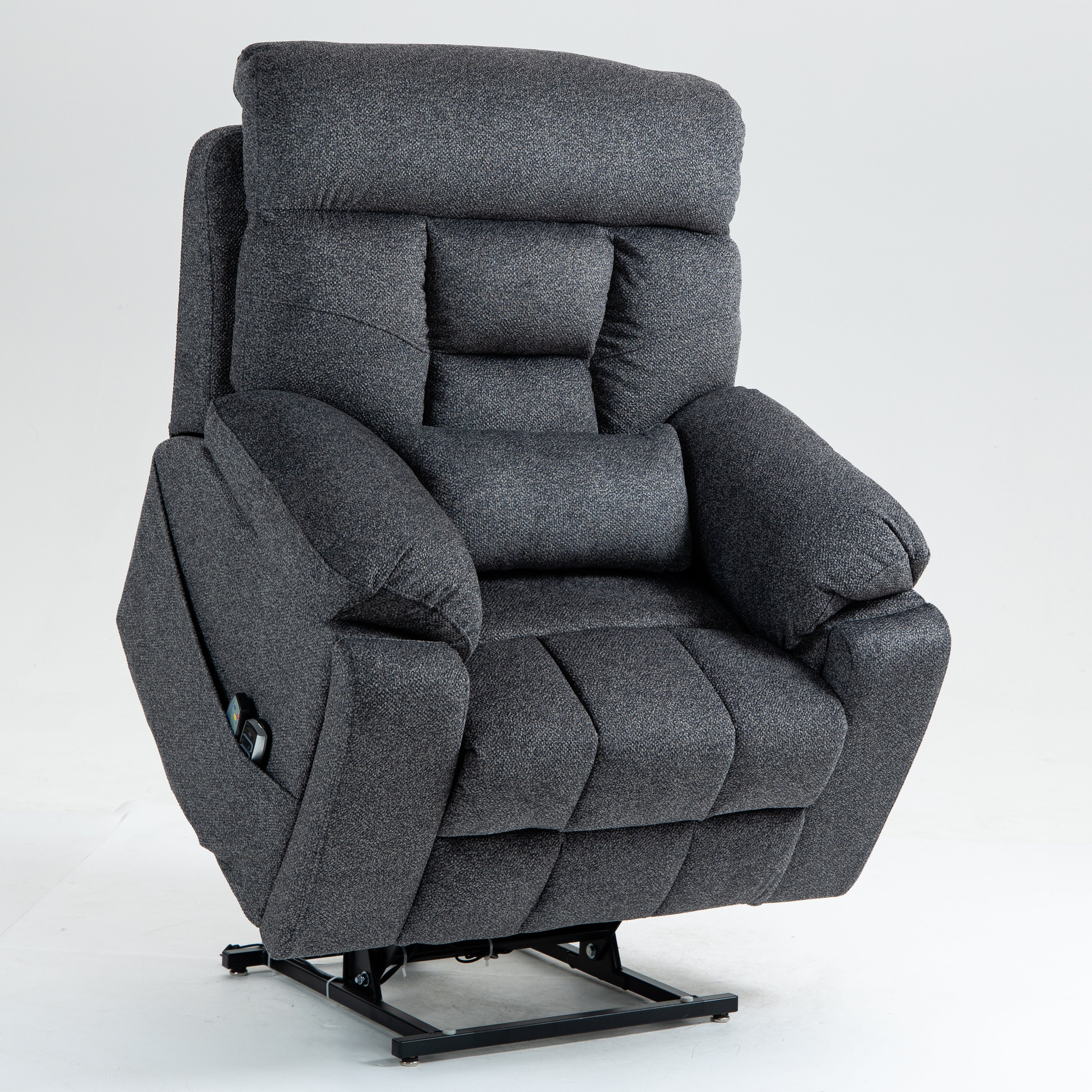 Guymon 41" Oversized Velvet Power Lift Recliner Chair with Dual Motor and 180° Lay-Flat
