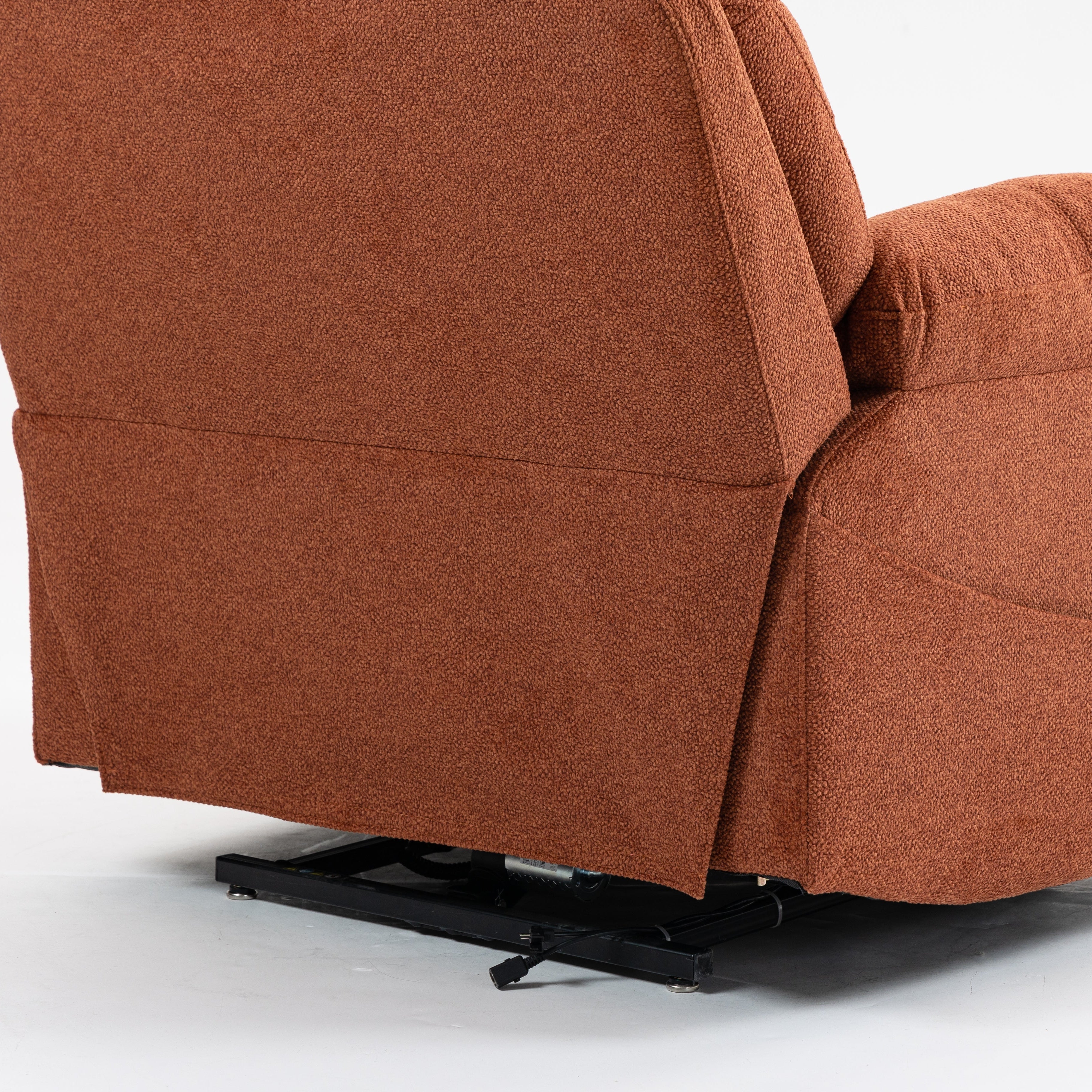 Guymon 41" Oversized Velvet Power Lift Recliner Chair with Dual Motor and 180° Lay-Flat