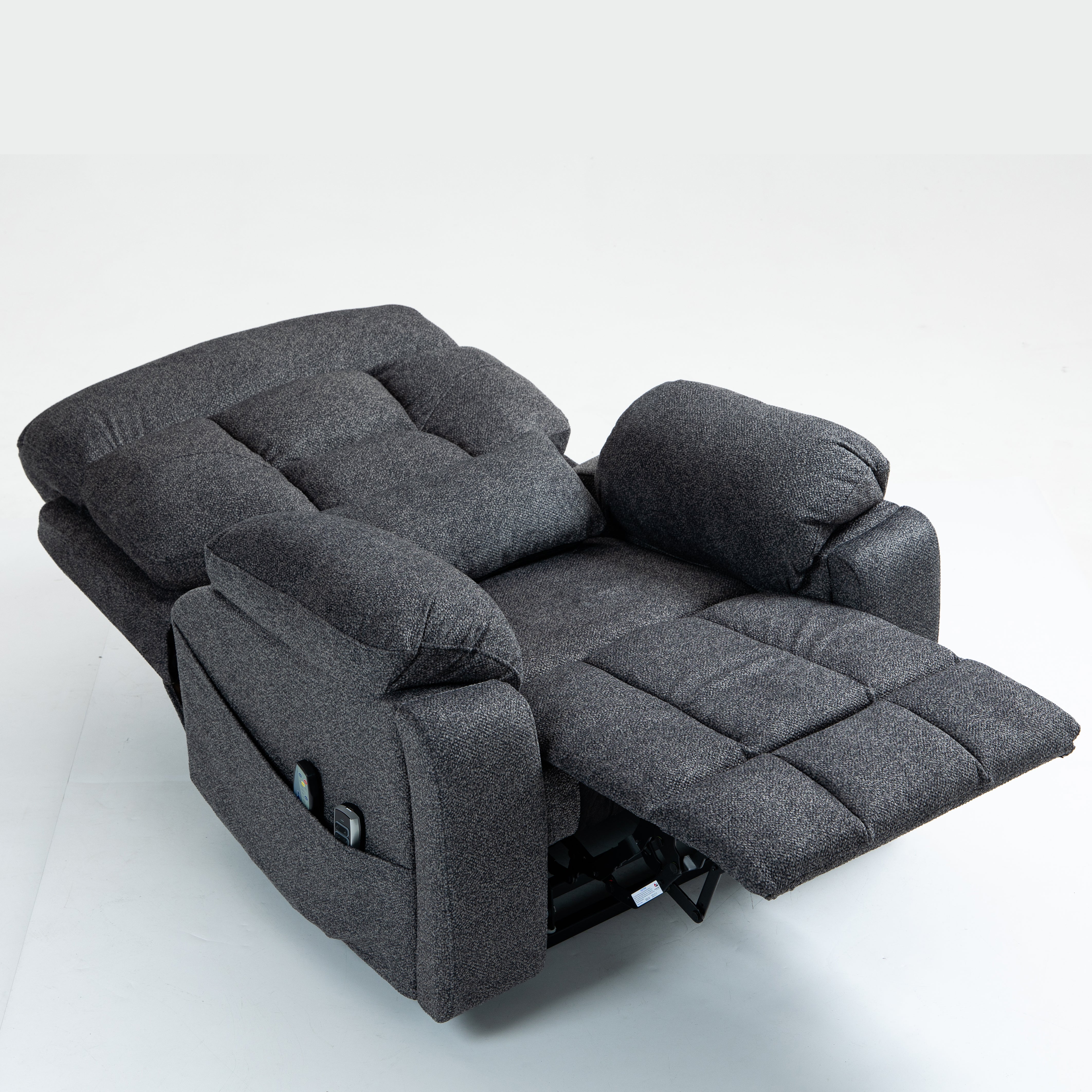 Guymon 41" Oversized Velvet Power Lift Recliner Chair with Dual Motor and 180° Lay-Flat