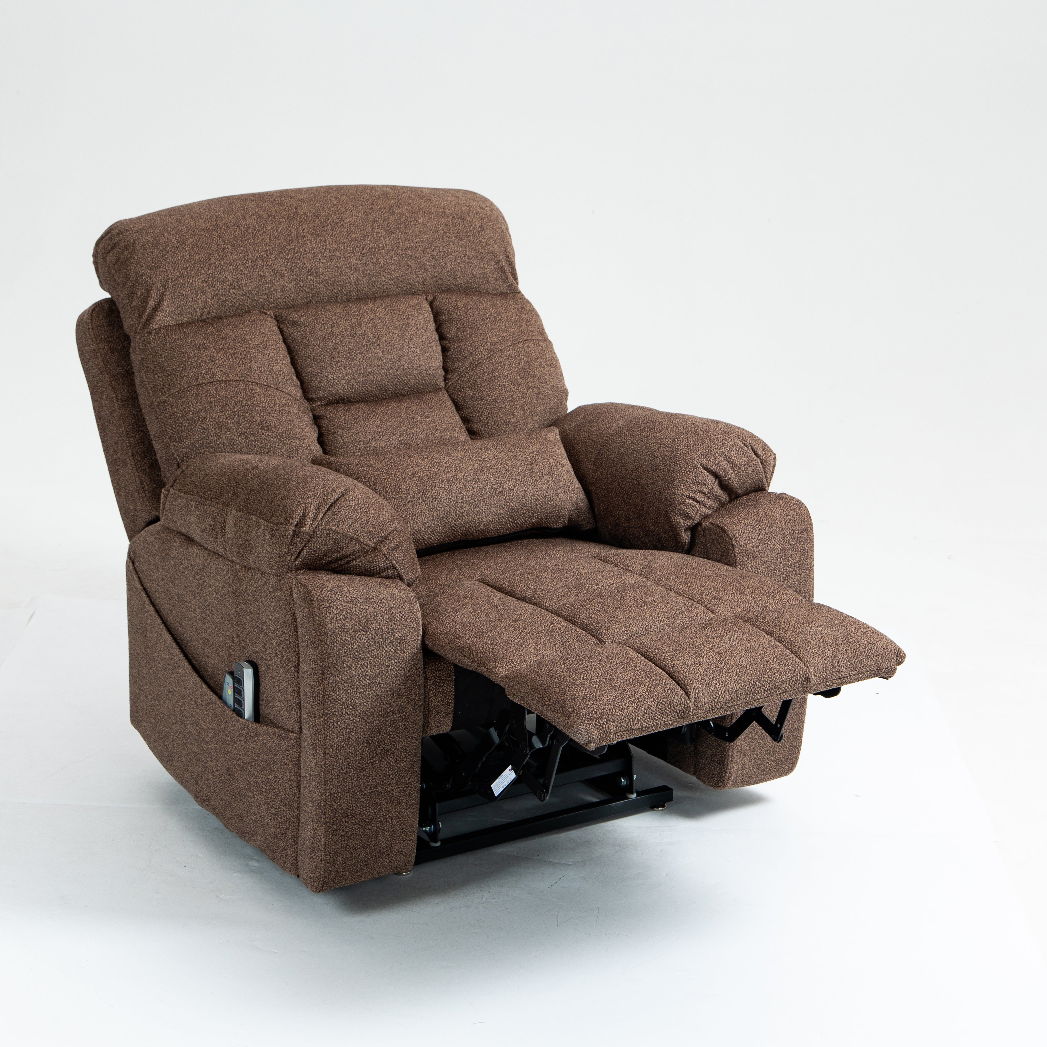 Guymon 41" Oversized Velvet Power Lift Recliner Chair with Dual Motor and 180° Lay-Flat