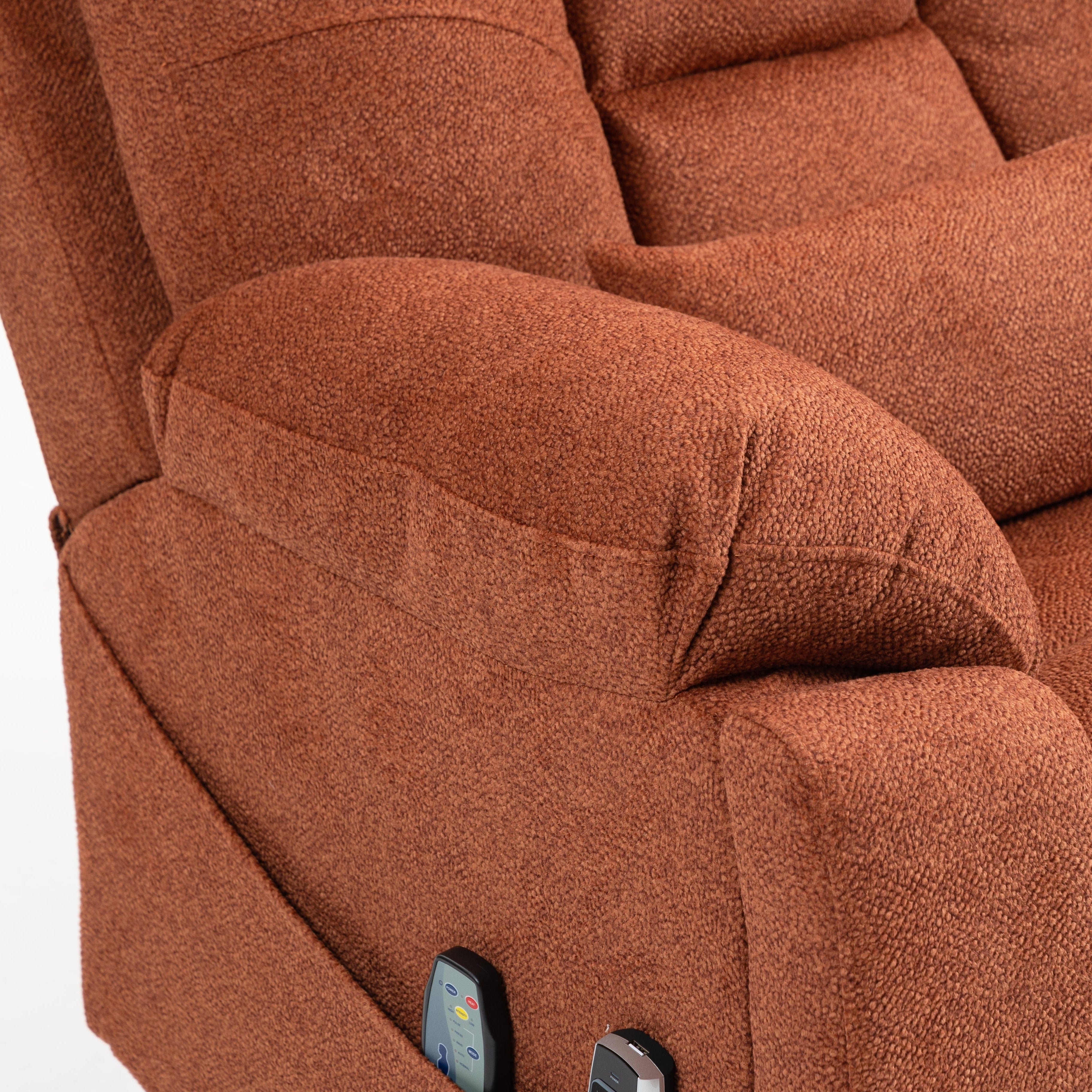 Guymon 41" Oversized Velvet Power Lift Recliner Chair with Dual Motor and 180° Lay-Flat