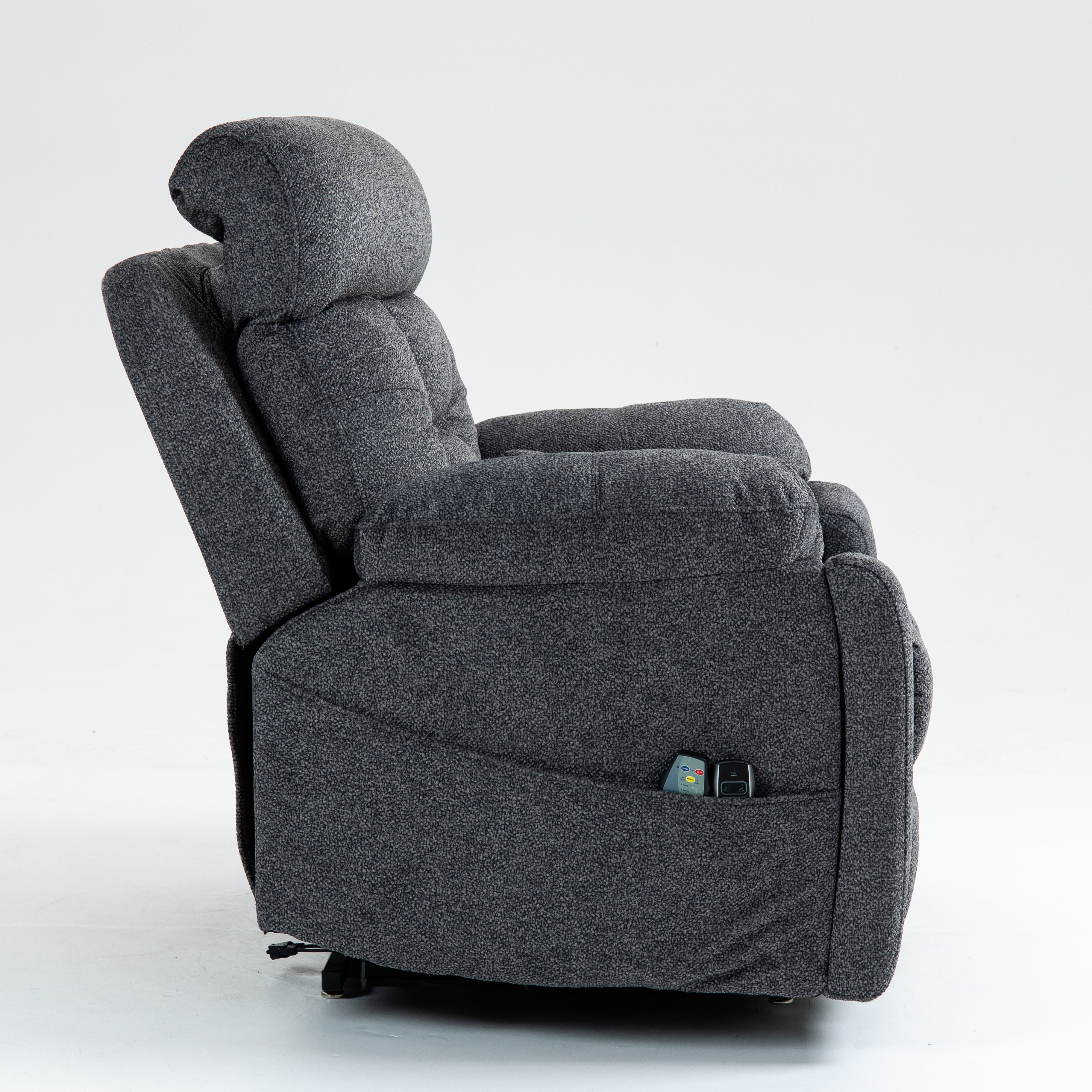 Guymon 41" Oversized Velvet Power Lift Recliner Chair with Dual Motor and 180° Lay-Flat