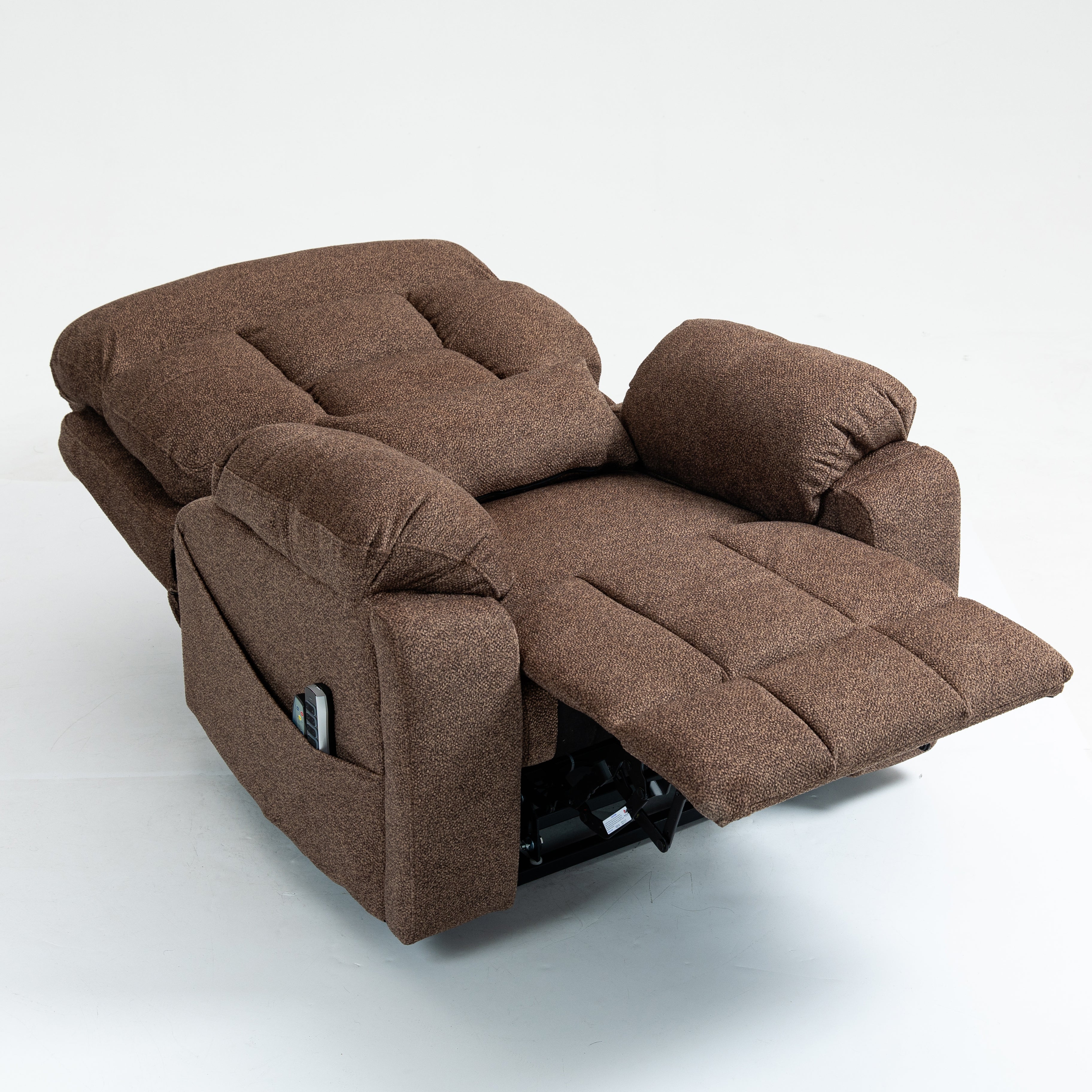Guymon 41" Oversized Velvet Power Lift Recliner Chair with Dual Motor and 180° Lay-Flat