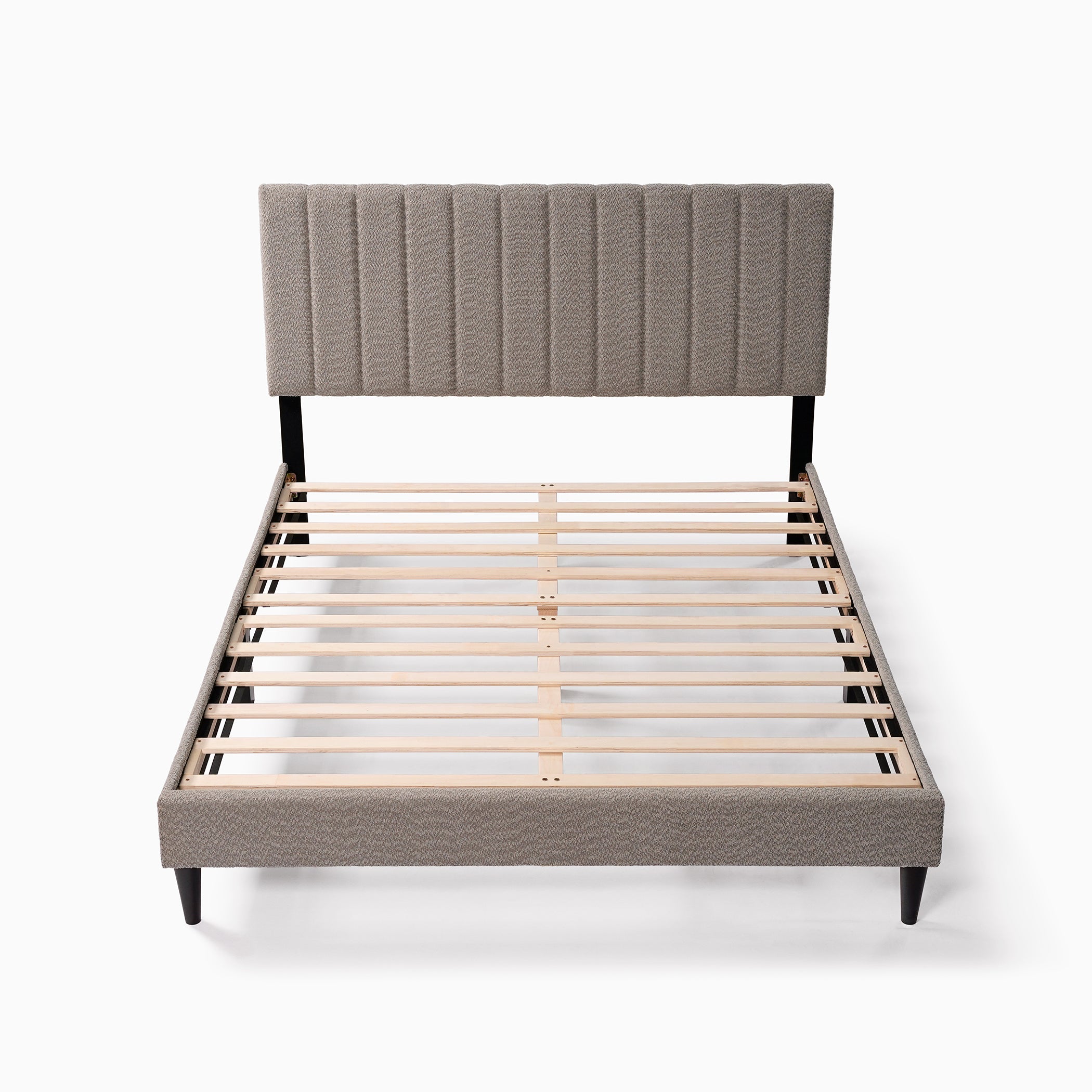 Normsman Dove Tufted Upholstered Platform Bed - Tungsten Gray - Queen