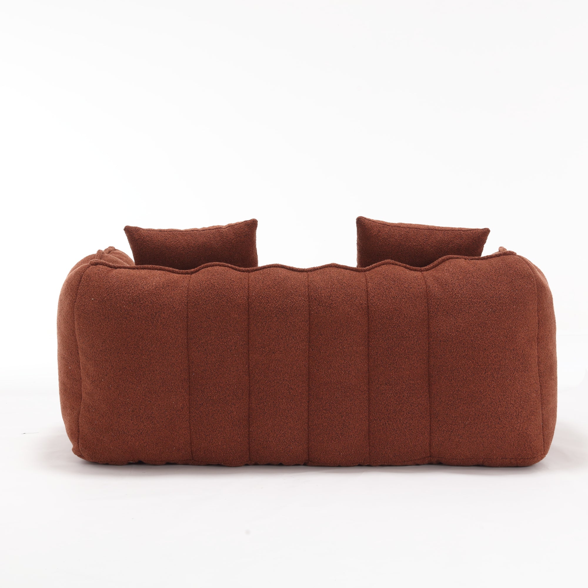 Pinecrest Modern Chenille Bean Bag Loveseat Sofa