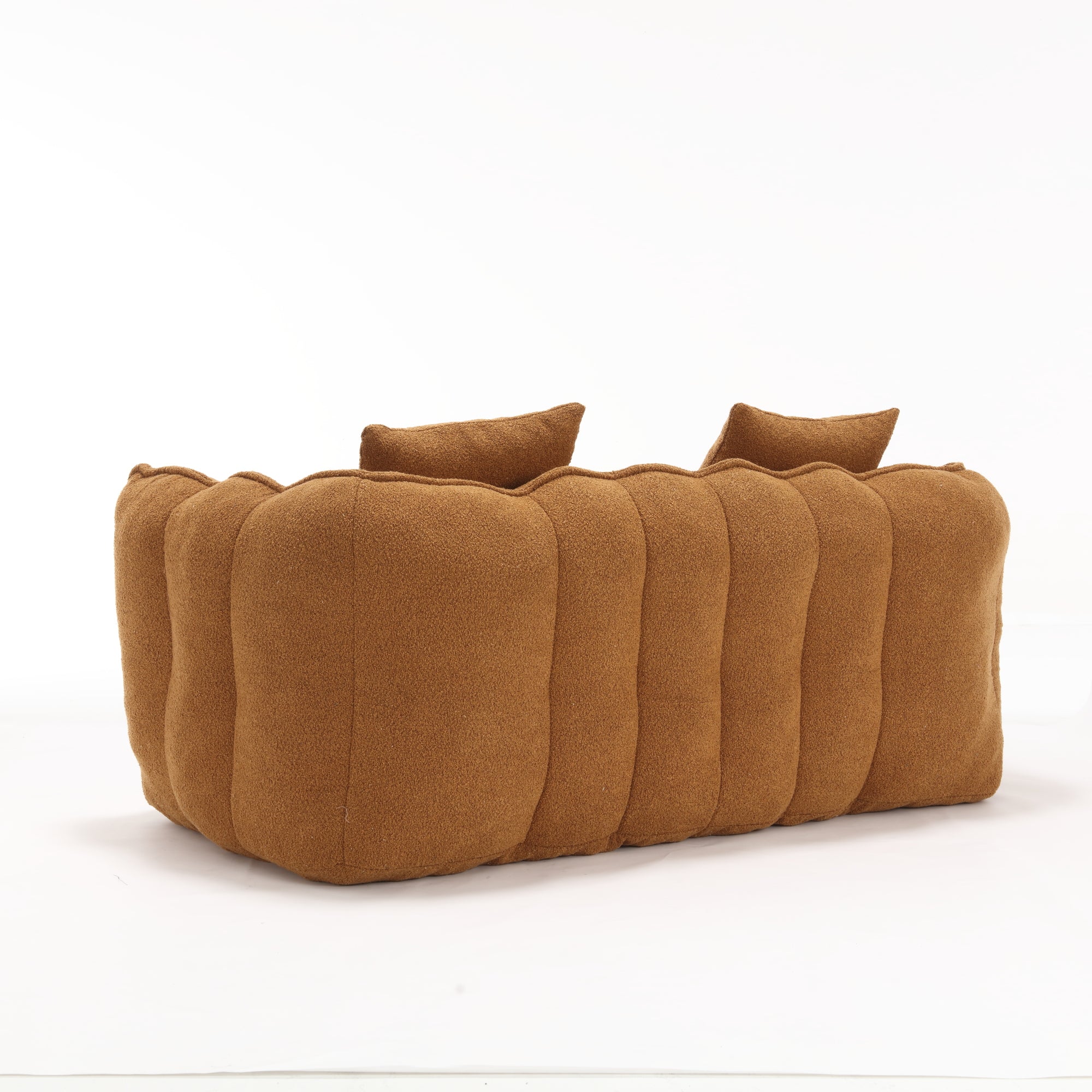 Pinecrest Modern Chenille Bean Bag Loveseat Sofa