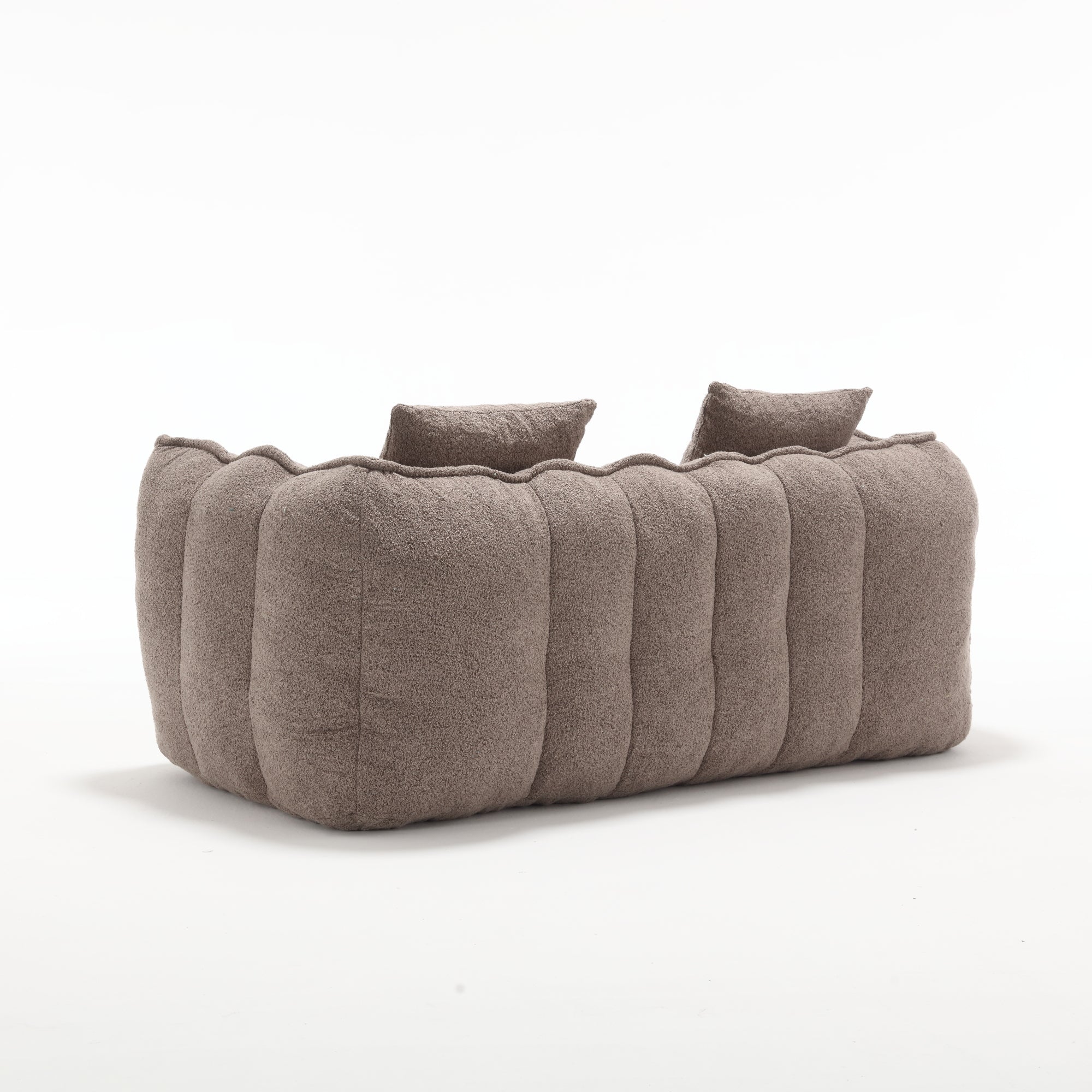Pinecrest Modern Chenille Bean Bag Loveseat Sofa
