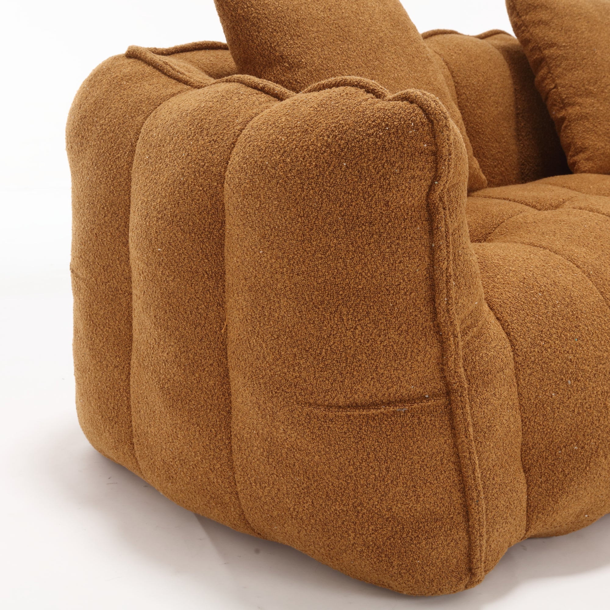 Pinecrest Modern Chenille Bean Bag Loveseat Sofa