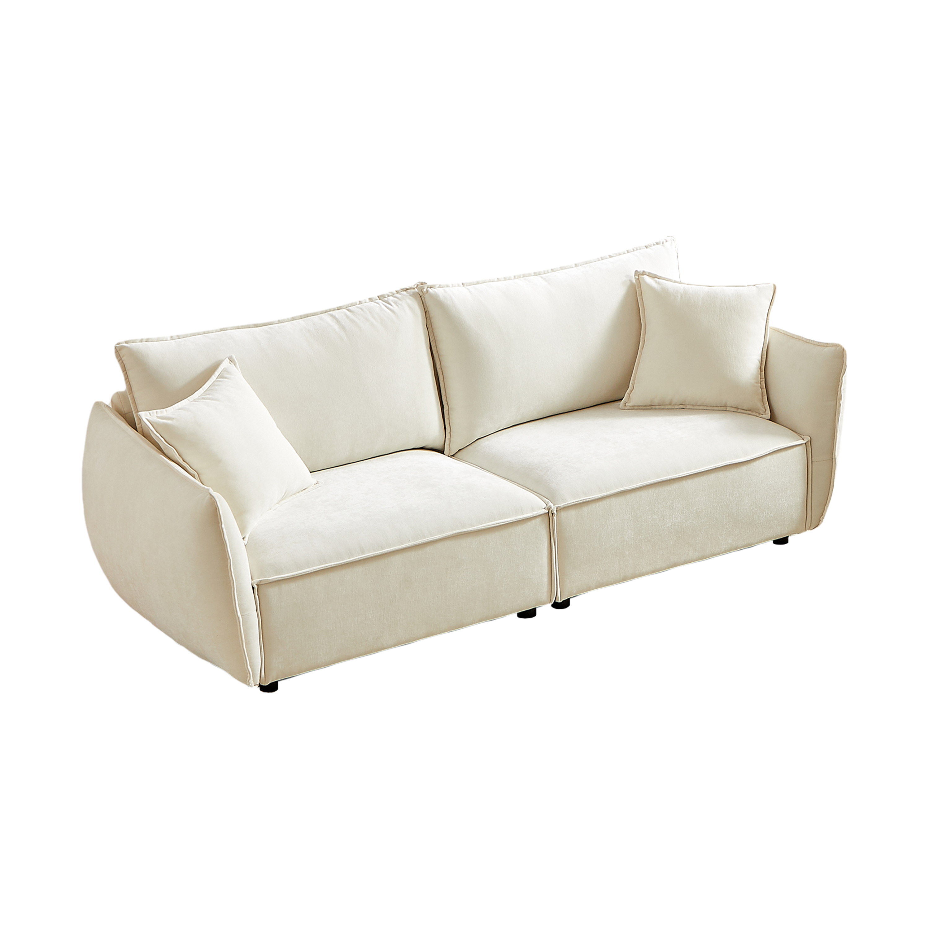 Phoenix 88" 3-Seater Linen Fabric Sofa