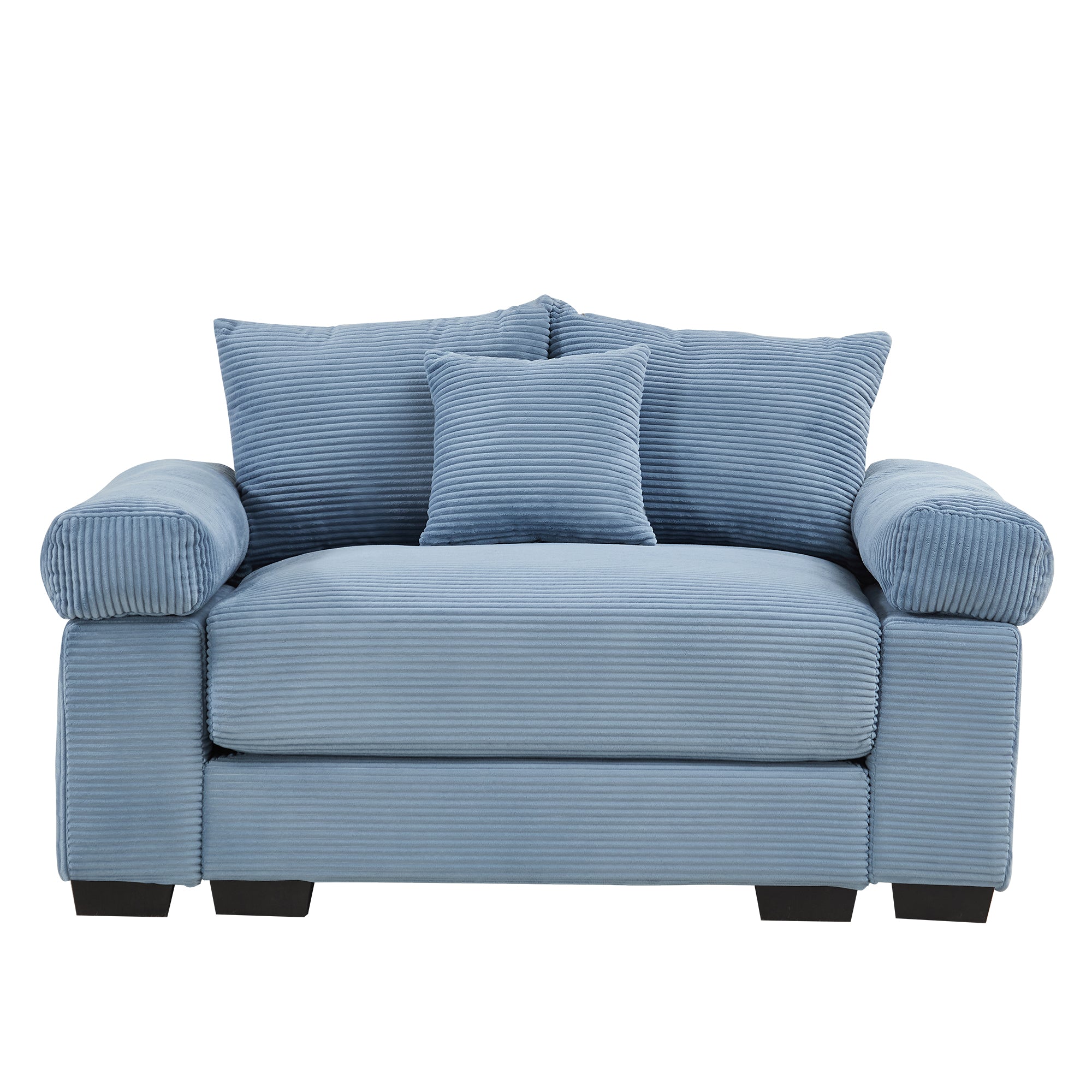 Albany 54.3" 1 Piece Oversized Corduroy Modular Armchair