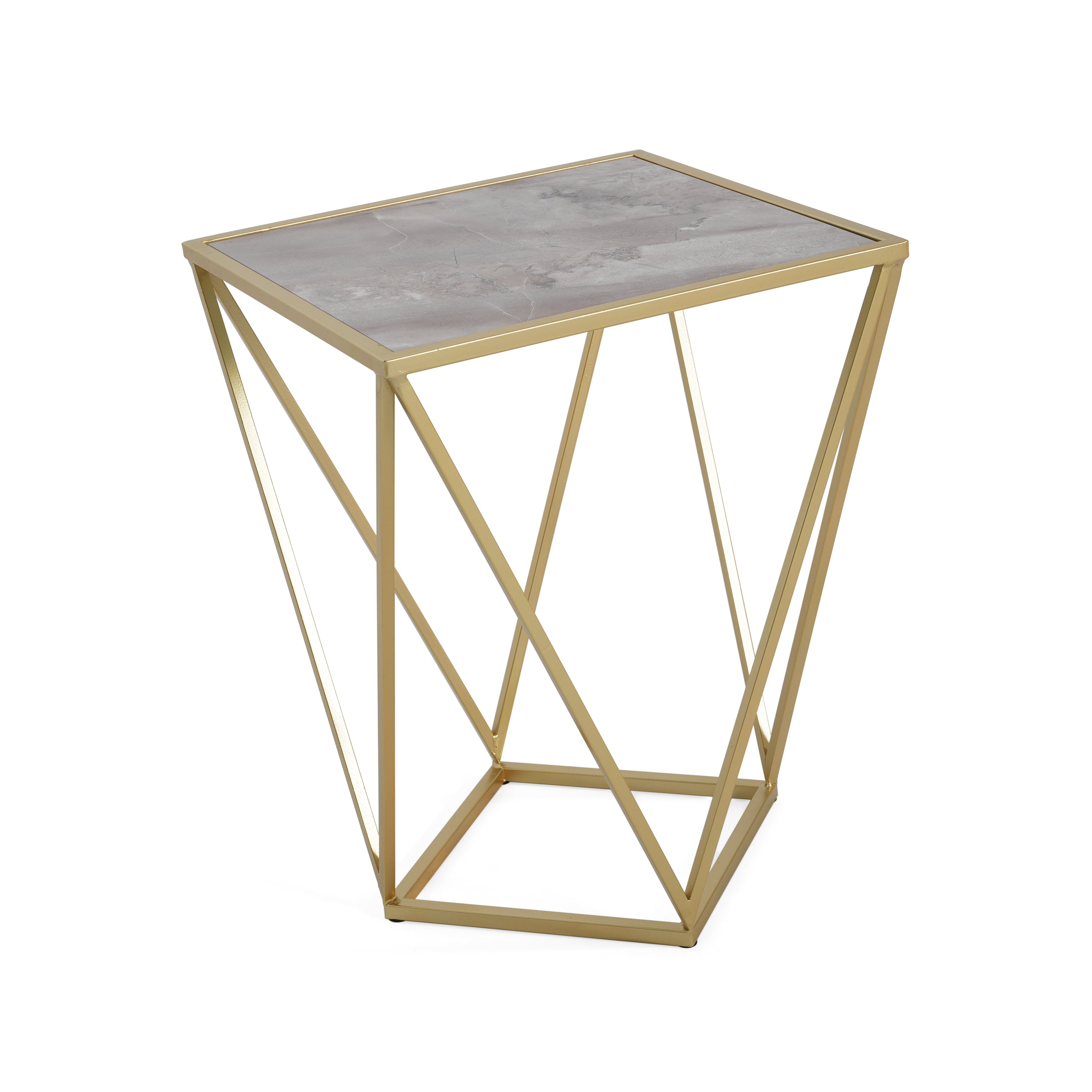 Reims Geometric Side Table