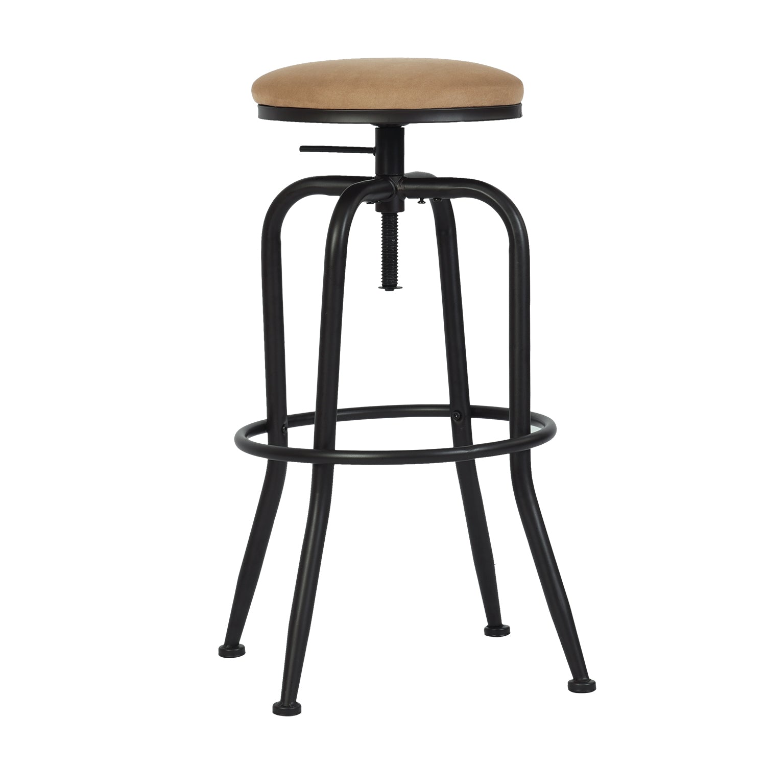 Open Box Homy Casa ANACLETUS SUEDE 12.8" L x 16.54" W Bar Stool for Home and Workspace