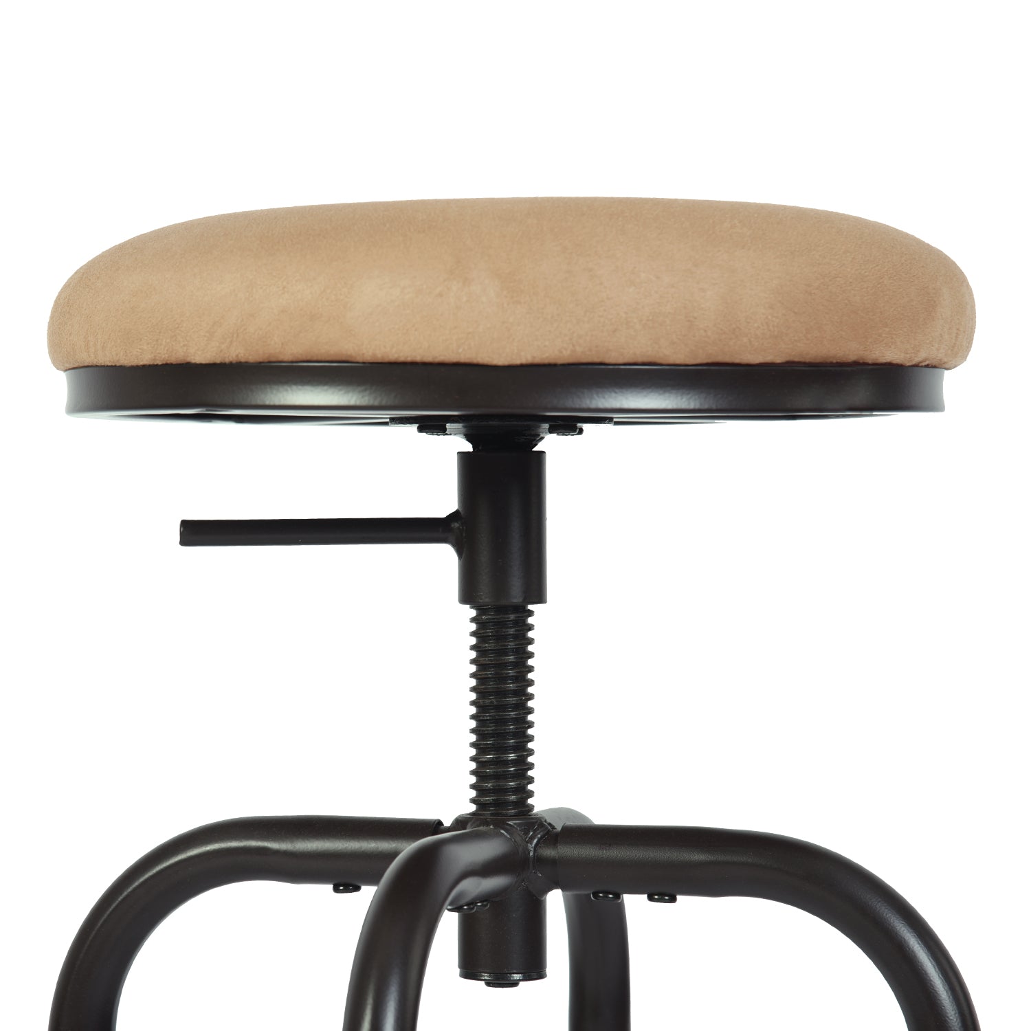 Open Box Homy Casa ANACLETUS SUEDE 12.8" L x 16.54" W Bar Stool for Home and Workspace