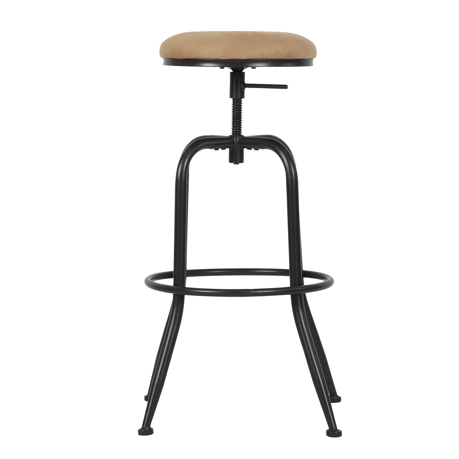 Open Box Homy Casa ANACLETUS SUEDE 12.8" L x 16.54" W Bar Stool for Home and Workspace