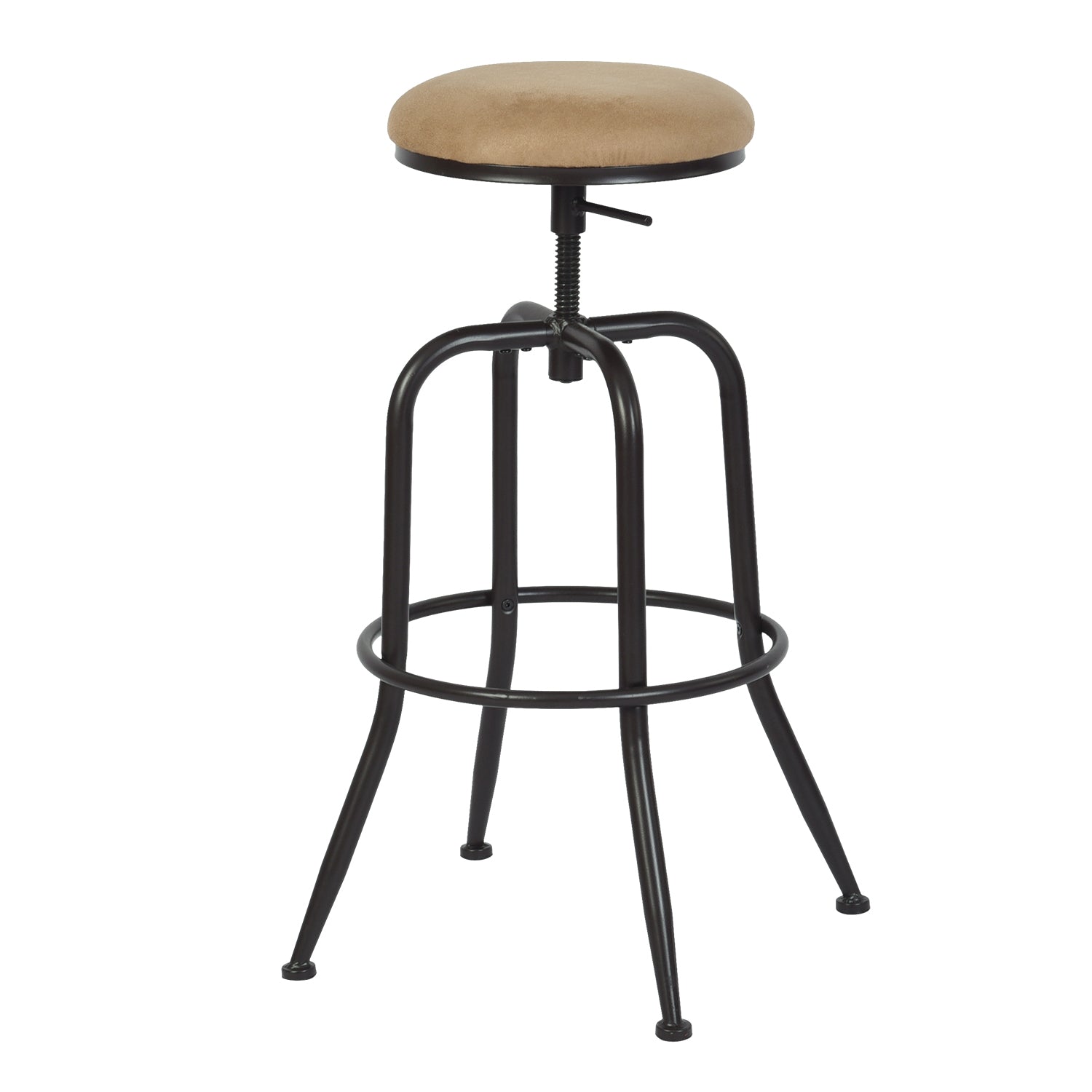 Open Box Homy Casa ANACLETUS SUEDE 12.8" L x 16.54" W Bar Stool for Home and Workspace