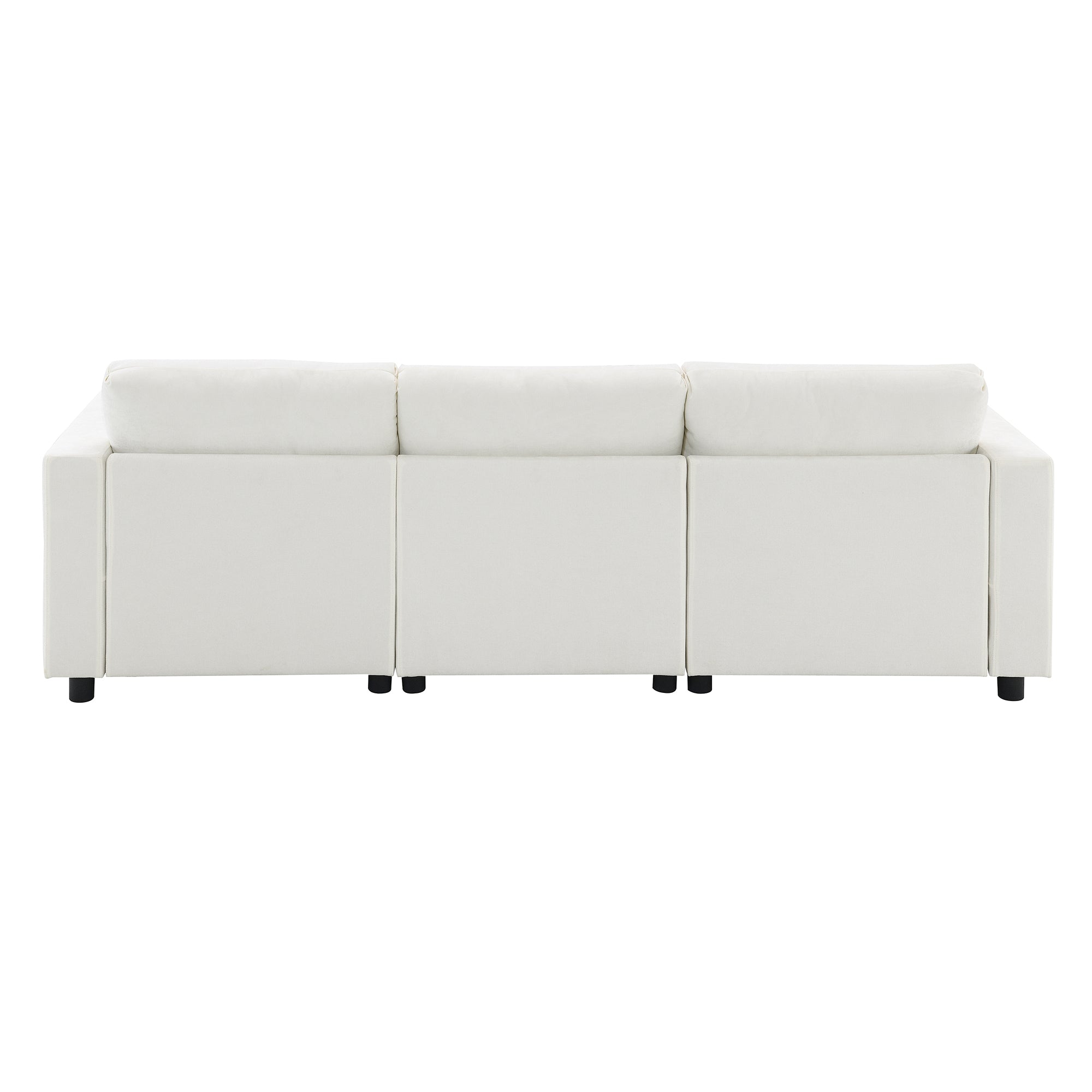 Madison U-Shaped Modular Sectional Sofa with Ottomans