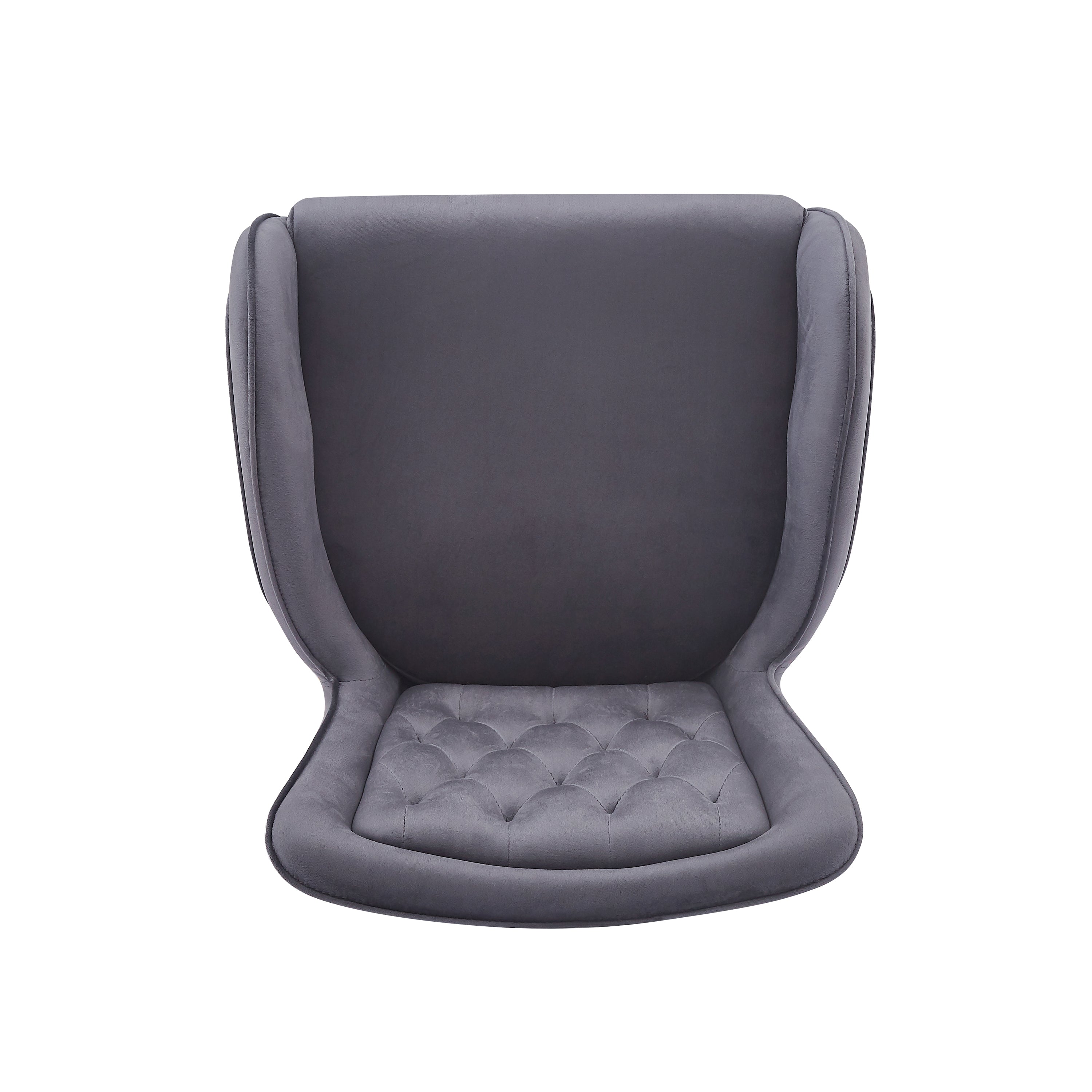 Seren 28.75" Modern Velvet Counter Height Bar Stools Set of 2 with Gold Legs and Footrest