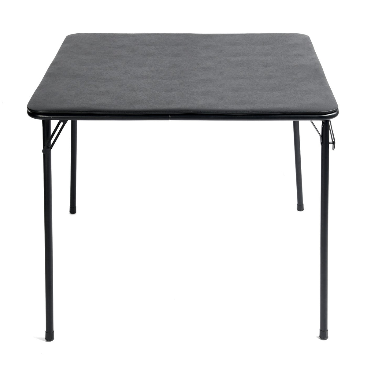 Homy Casa ANN Black PVC Dining Table Set "33.9'' x 33.9'' x 28''" for Kitchen and Dining Room