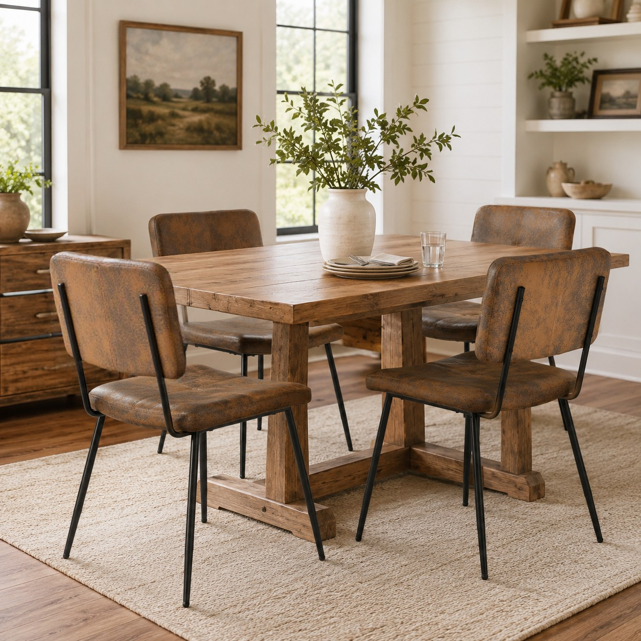 Pomona Upholstered Dining Chairs Set of 4